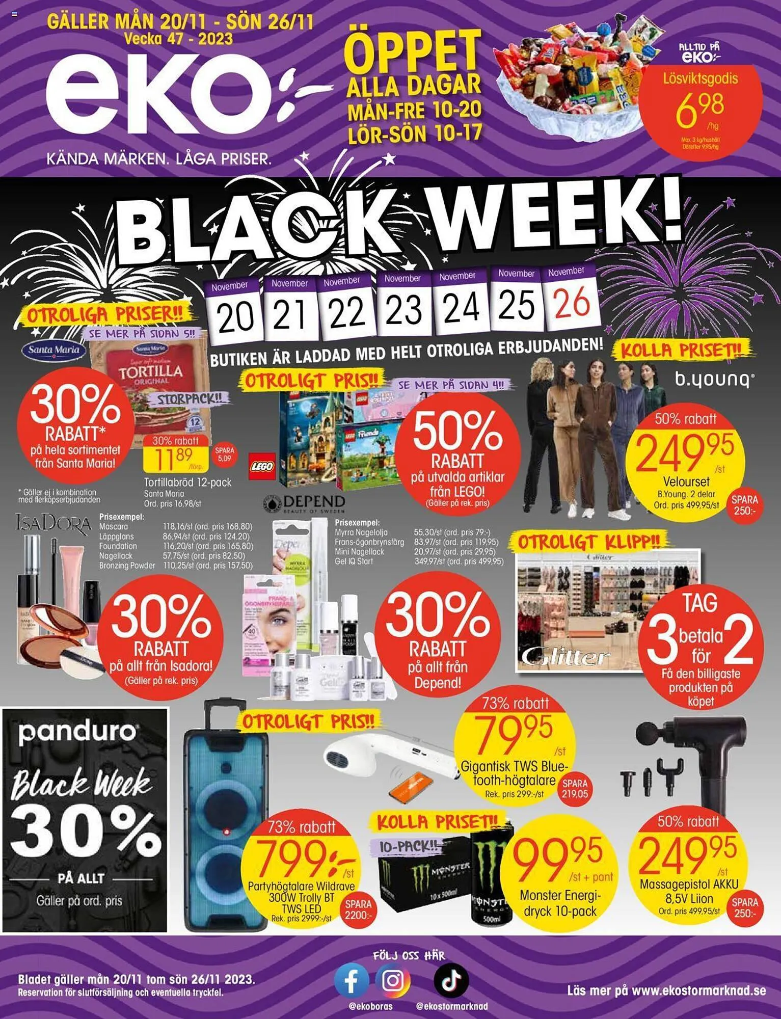 EKO reklamblad från 20 november till 26 november 2023 - Reklamblad sidor 1