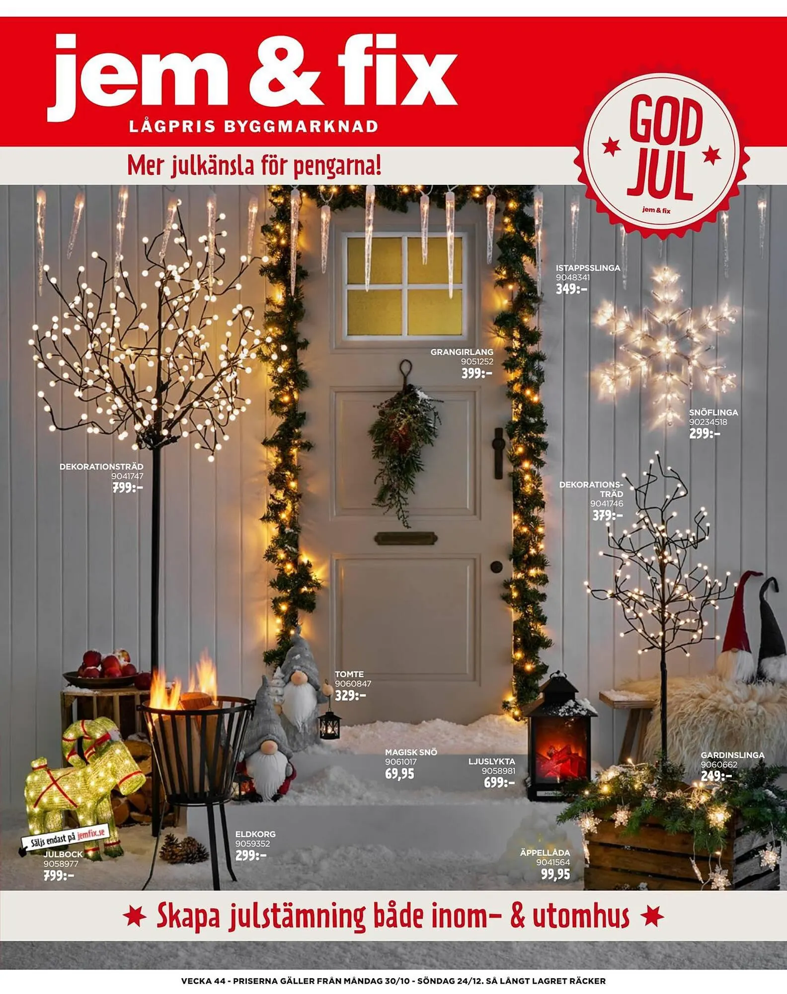 Jem&Fix reklamblad från 29 oktober till 24 december 2023 - Reklamblad sidor 1