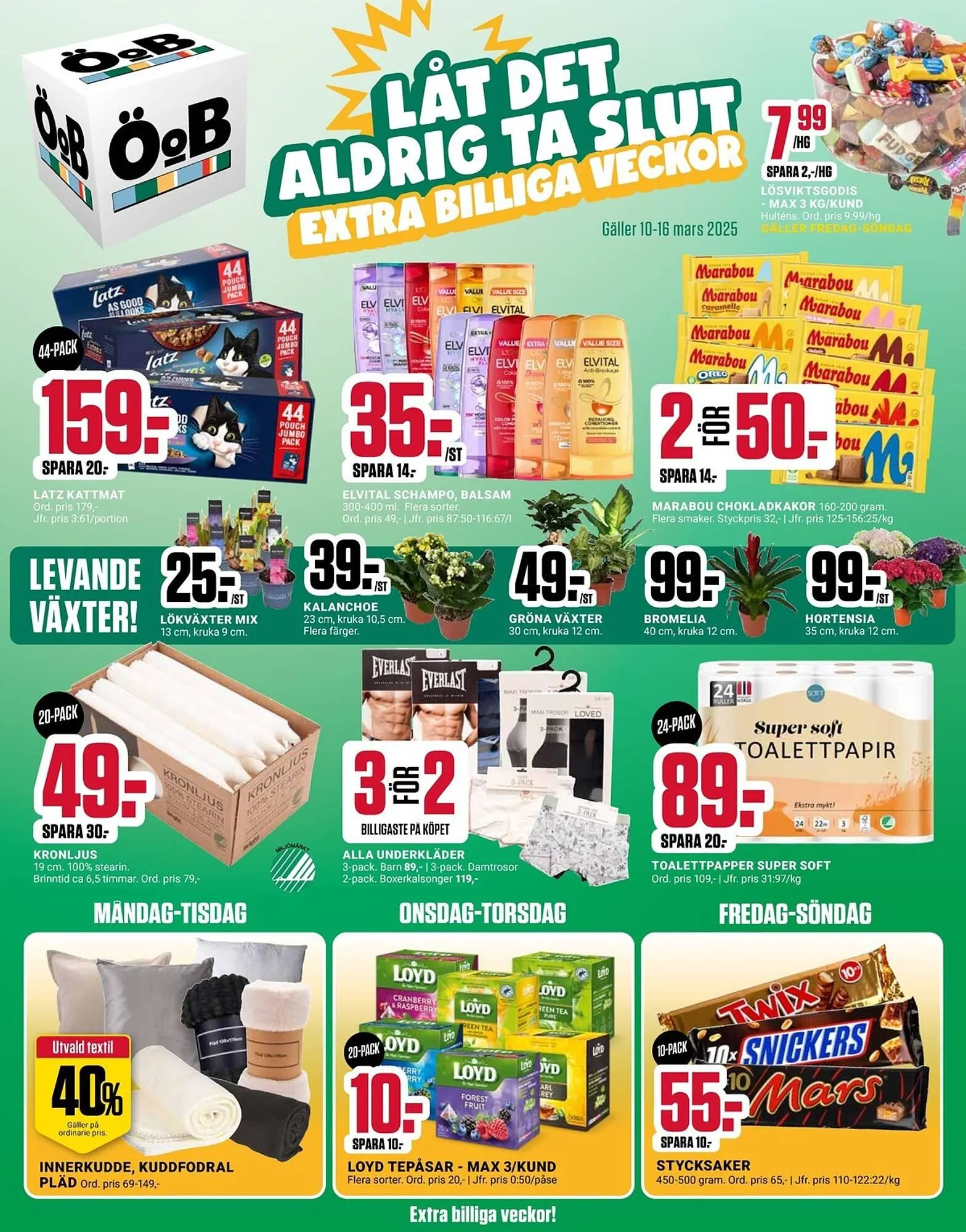 ÖoB reklamblad från 10 mars till 16 mars 2025 - Reklamblad sidor 1
