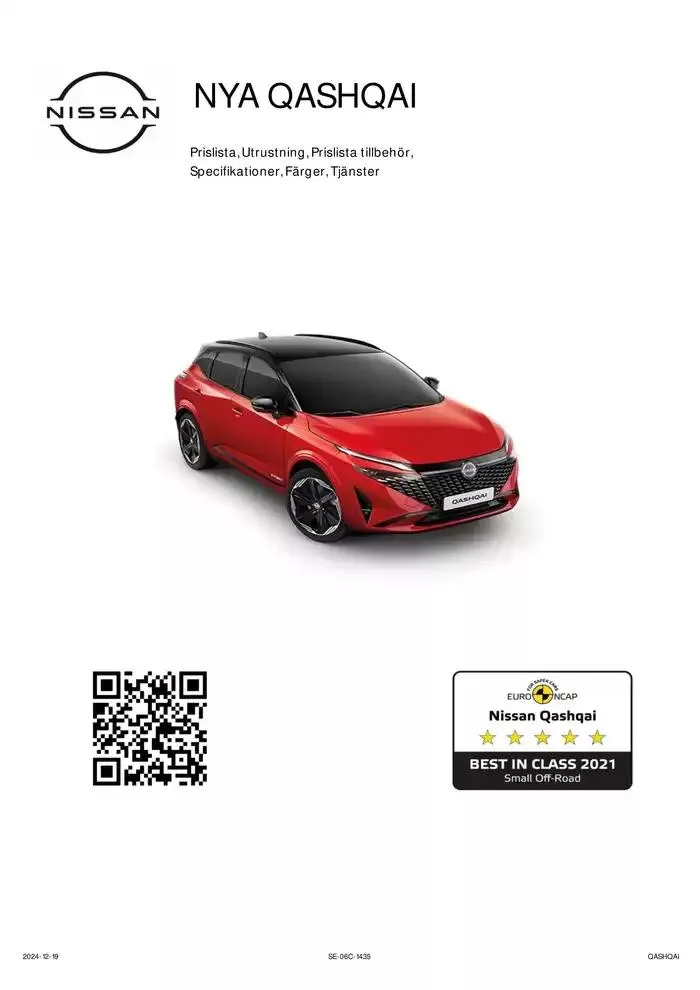 Nya Nissan Qashqai från 24 december till 24 december 2025 - Reklamblad sidor 1