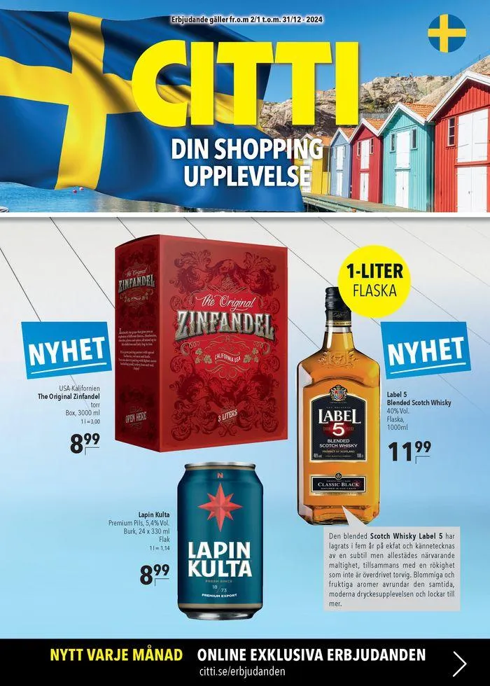 Dip shopping upplevelse  från 25 januari till 31 december 2024 - Reklamblad sidor 1