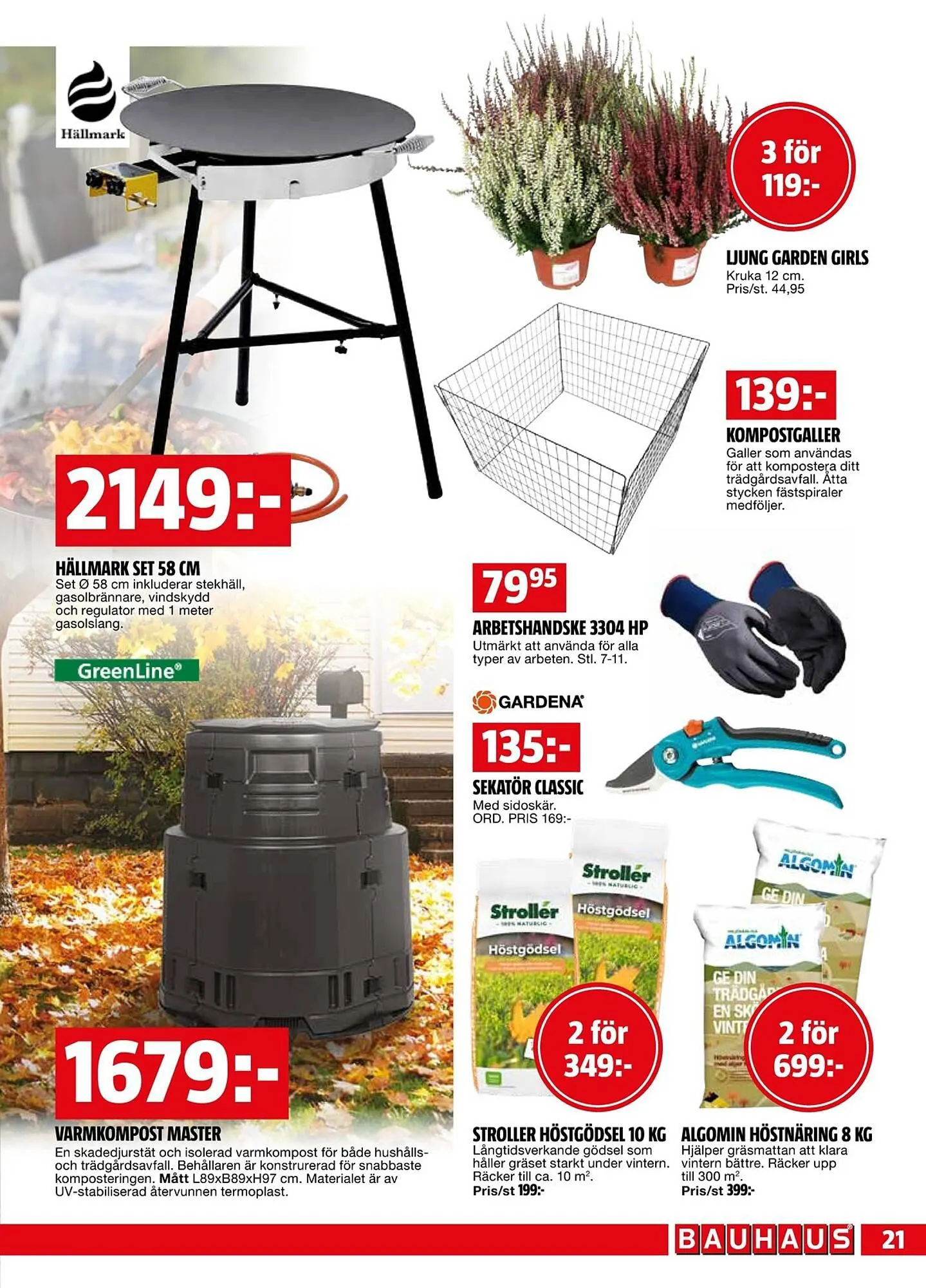 Bauhaus reklamblad från 11 september till 1 oktober 2023 - Reklamblad sidor 21