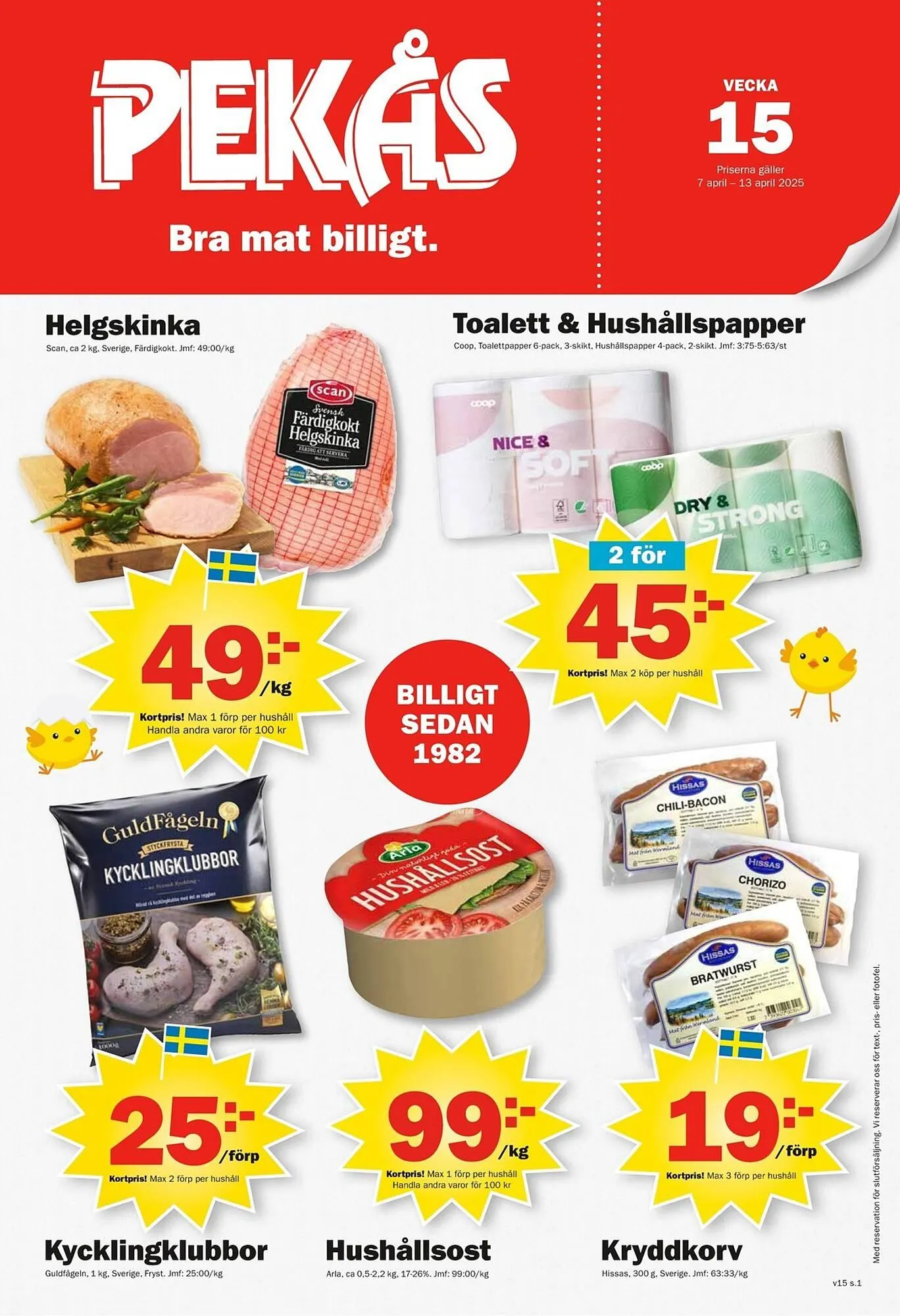Pekås reklamblad - 1