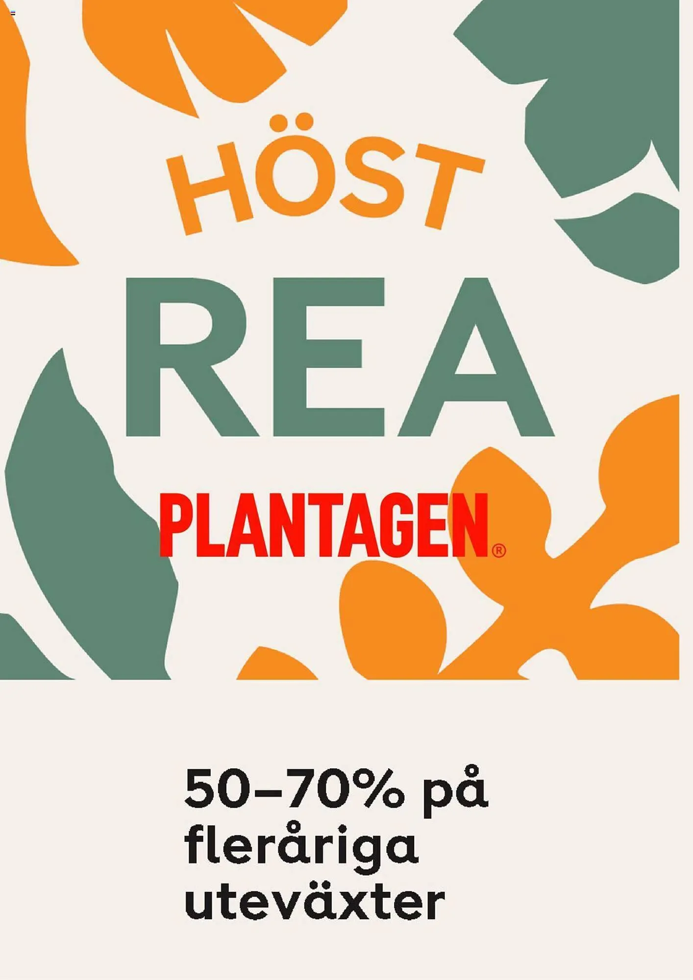 Plantagen reklamblad från 22 september till 5 oktober 2023 - Reklamblad sidor 1