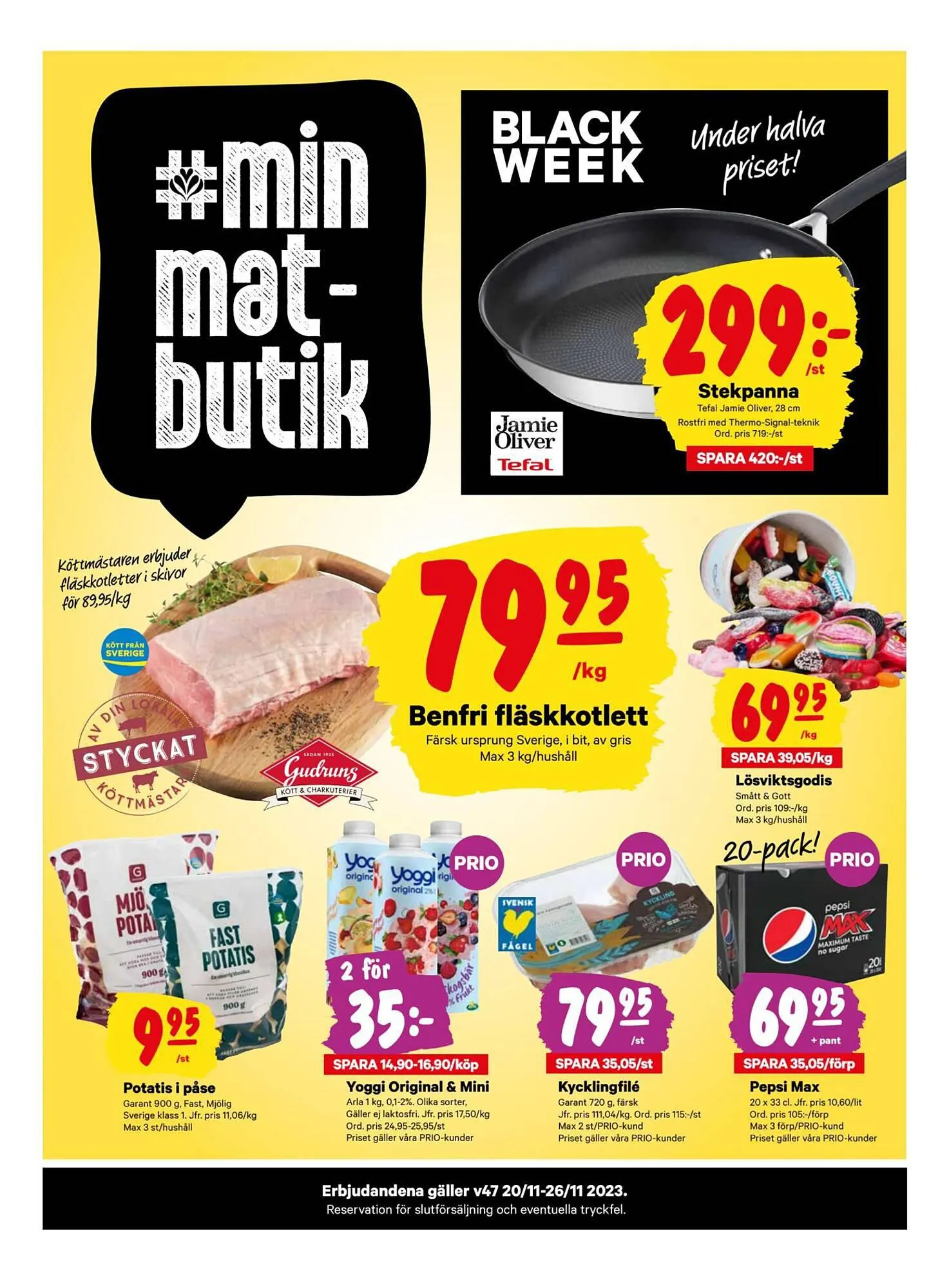 minmatbutik reklamblad från 20 november till 26 november 2023 - Reklamblad sidor 1