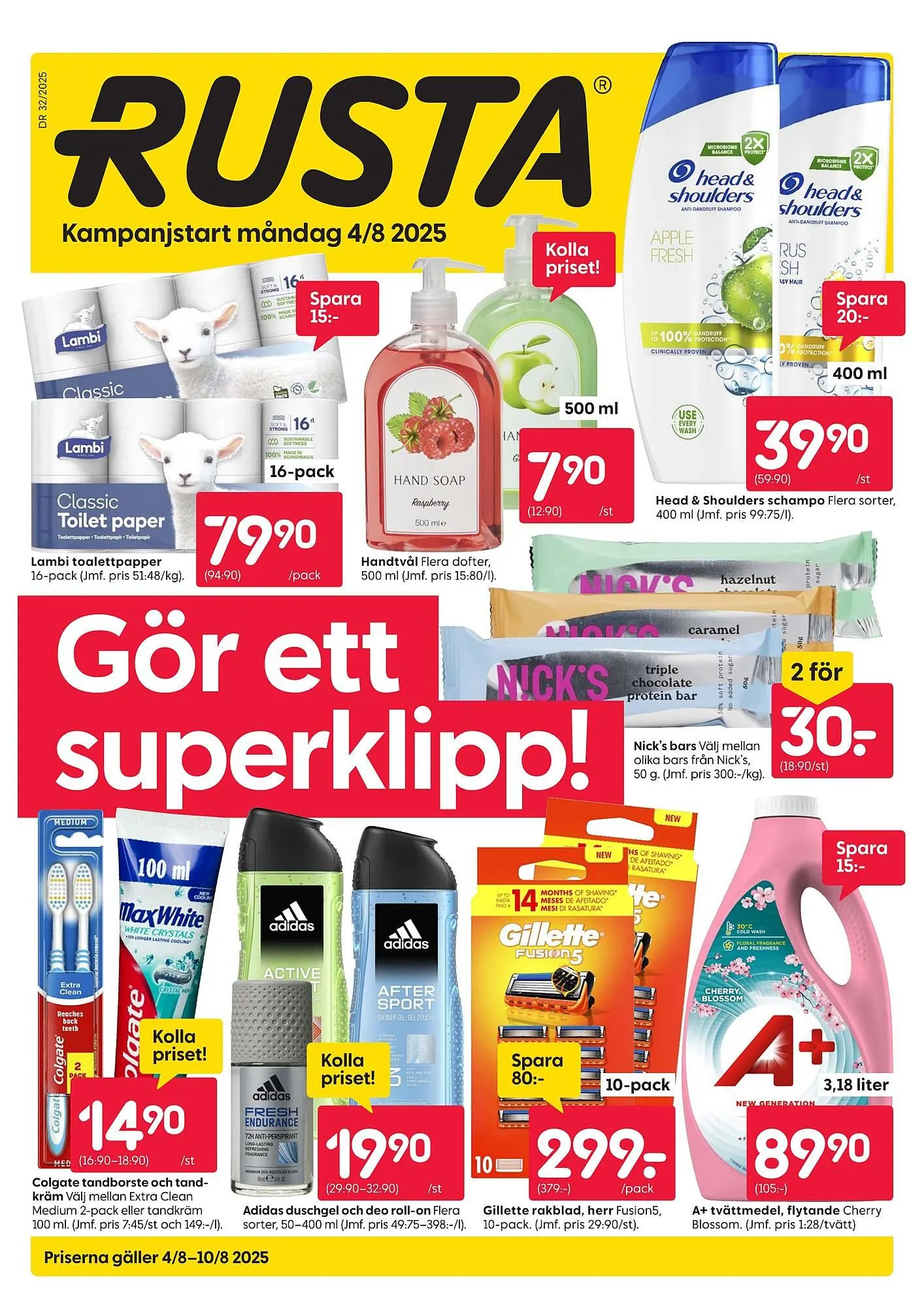 Rusta reklamblad - 1