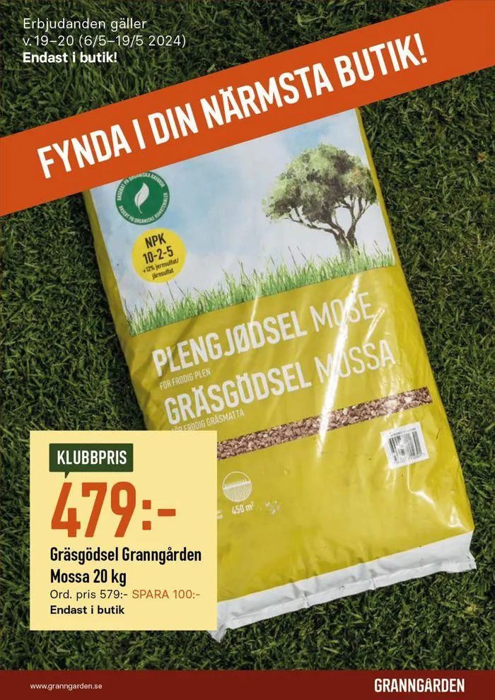 Fynda i din närmsta butik! från 8 maj till 19 maj 2024 - Reklamblad sidor 1