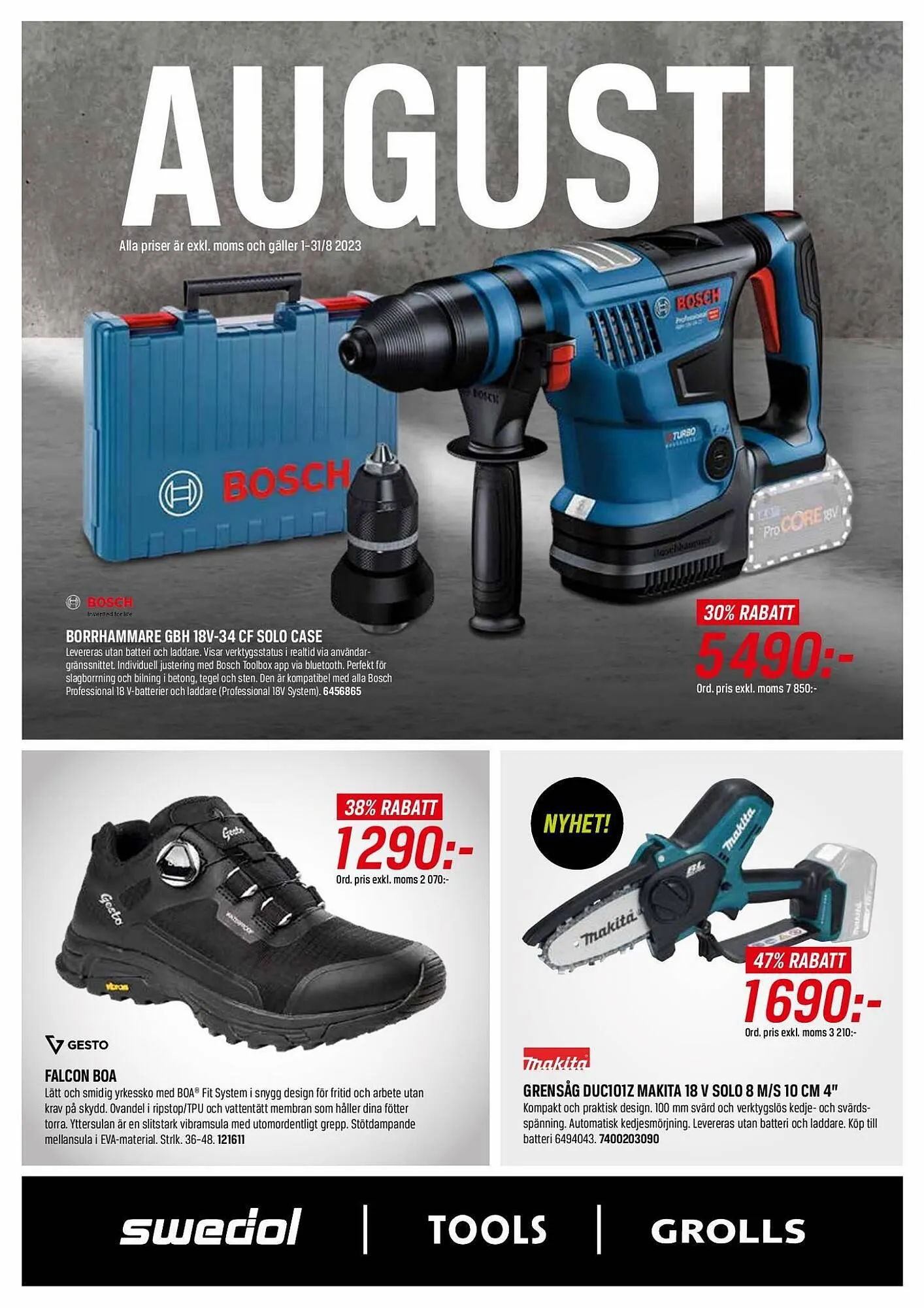 Tools reklamblad från 1 augusti till 31 augusti 2023 - Reklamblad sidor 1