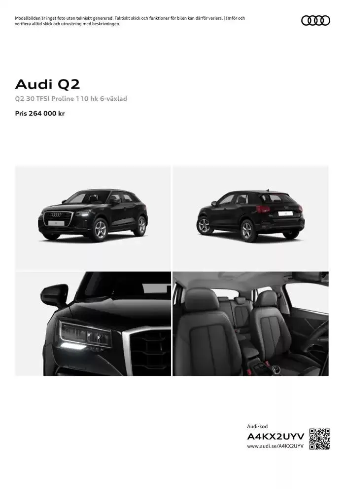 Audi Q2 från 1 oktober till 1 oktober 2025 - Reklamblad sidor 1