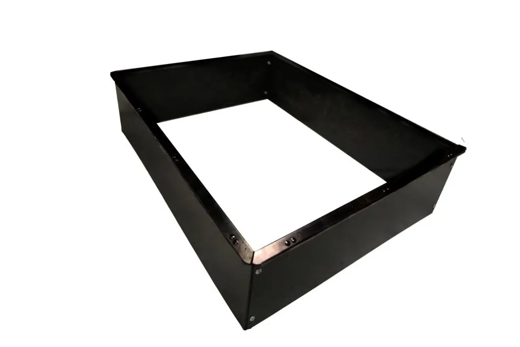 Snigelkant Odla halvpallskrage 80×60 cm svart