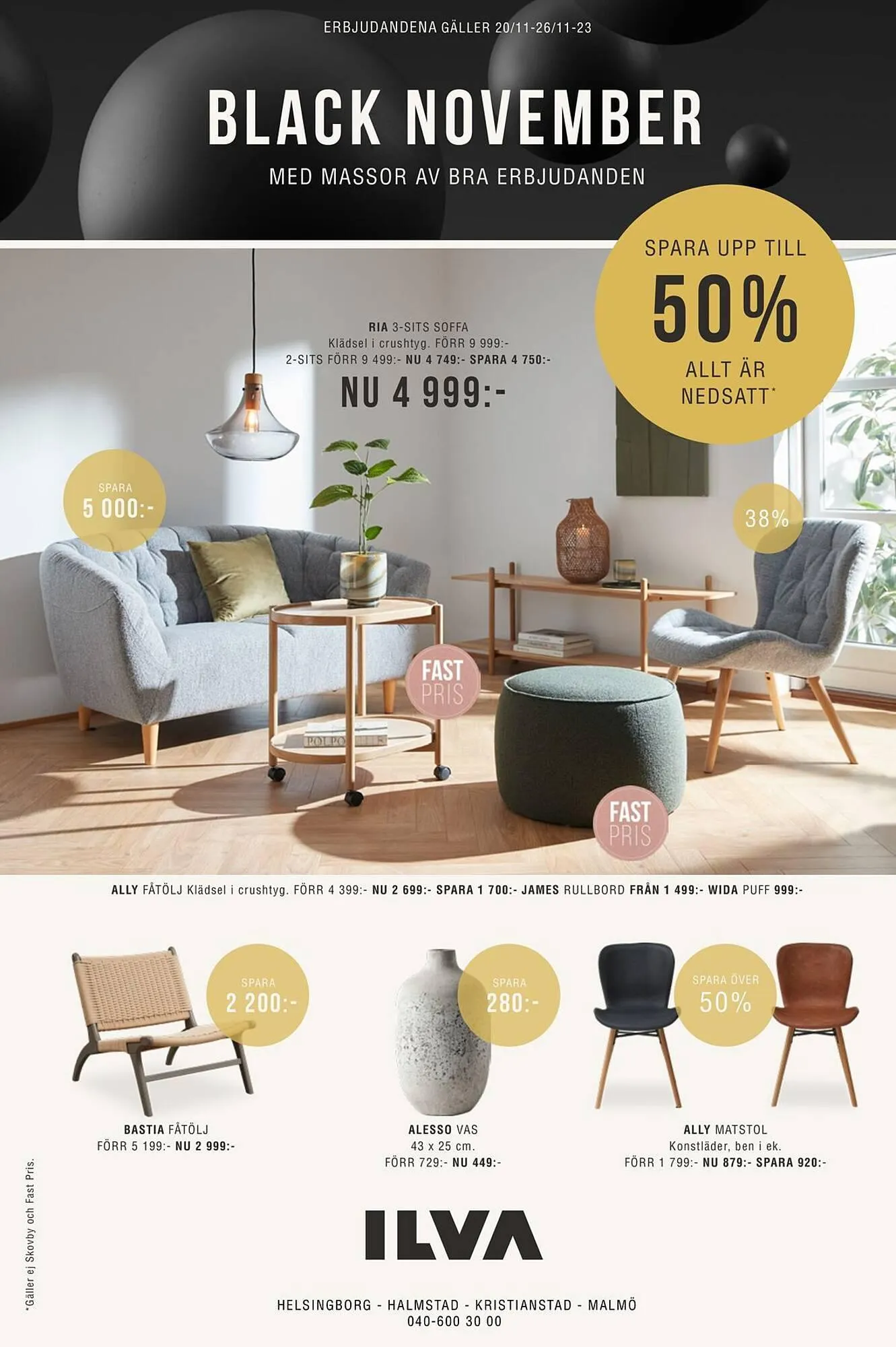 ILVA reklamblad från 20 november till 26 november 2023 - Reklamblad sidor 1