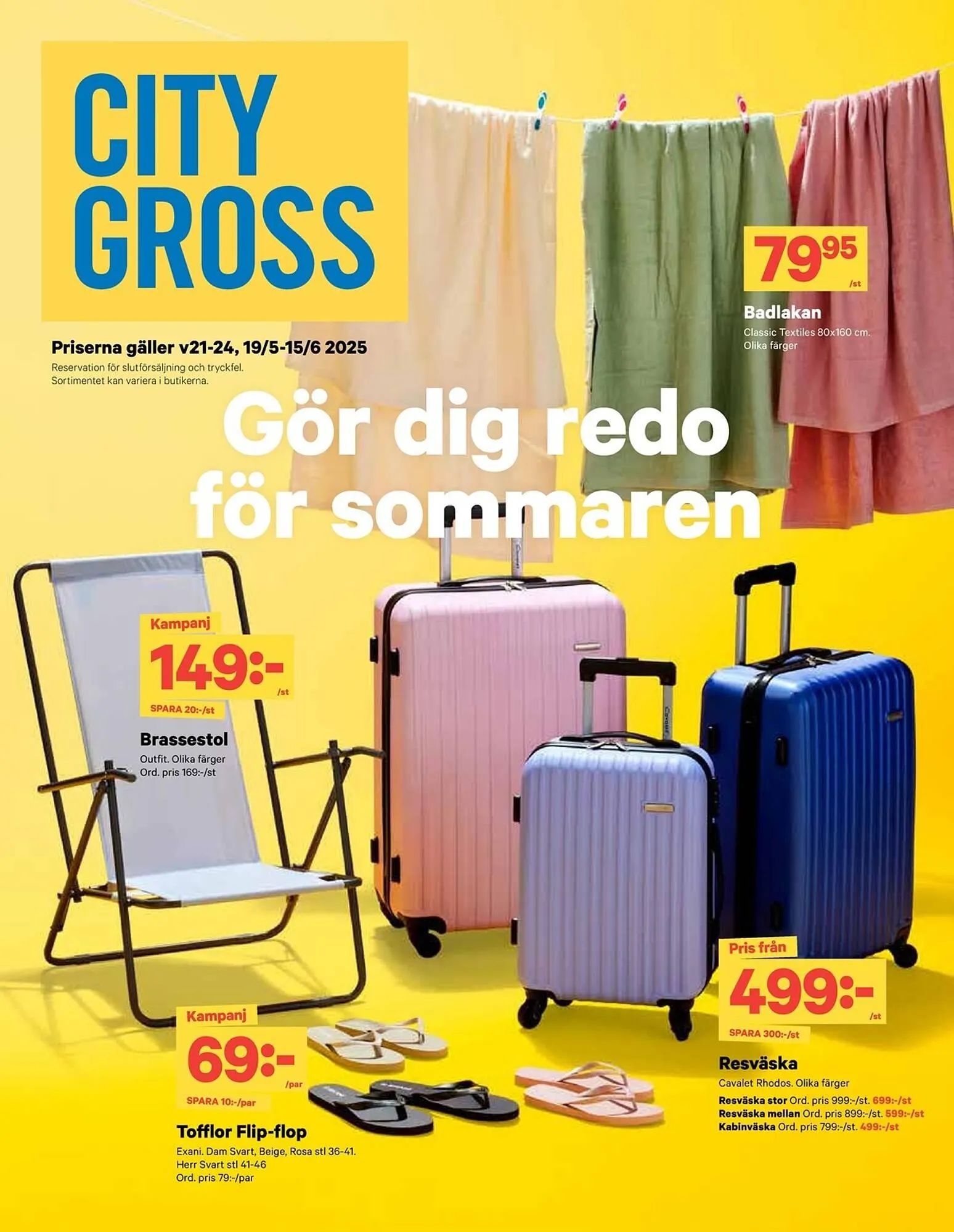 City Gross reklamblad från 19 maj till 15 juni 2025 - Reklamblad sidor 1