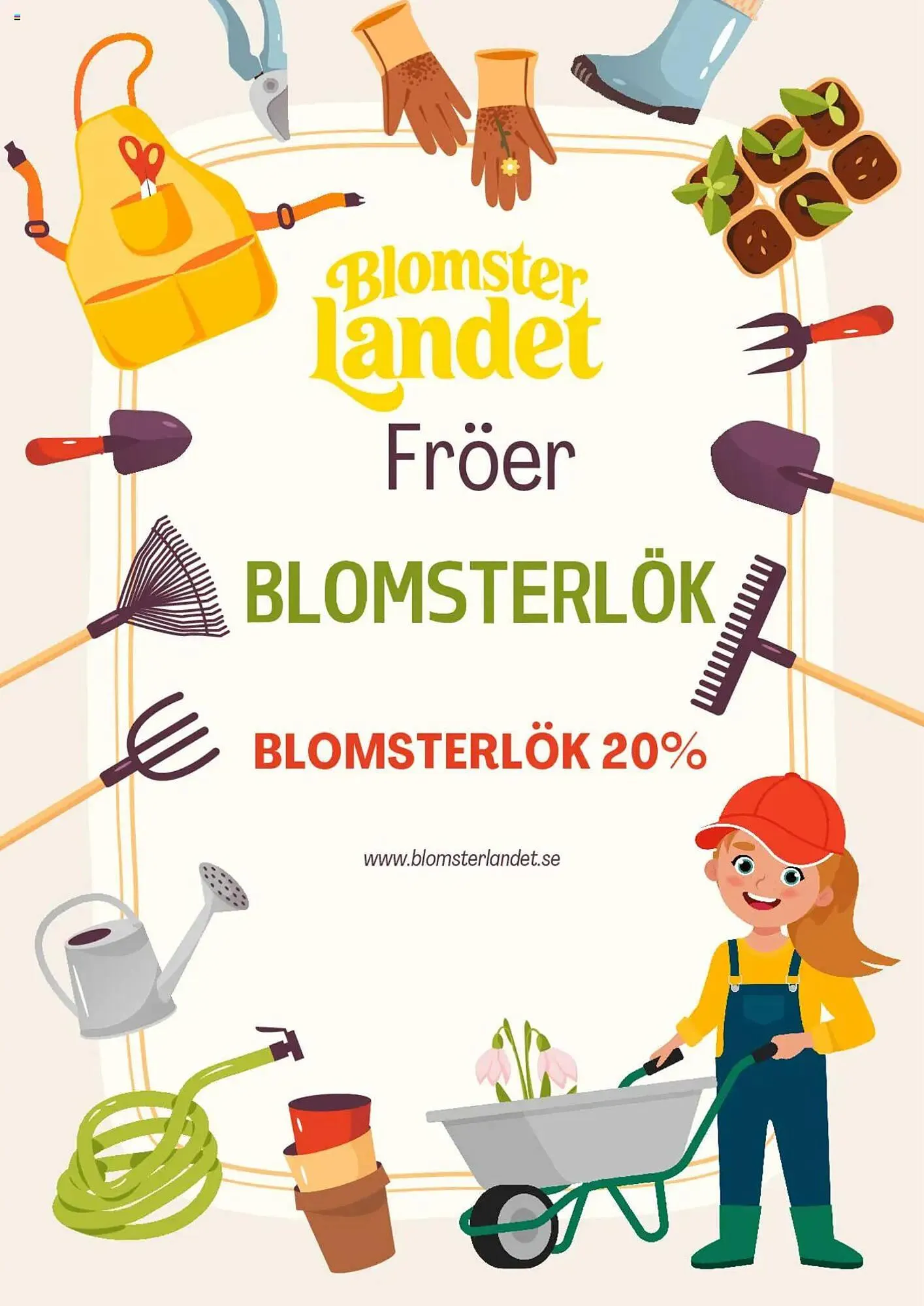 Blomsterlandet reklamblad från 1 mars till 31 mars 2025 - Reklamblad sidor 1