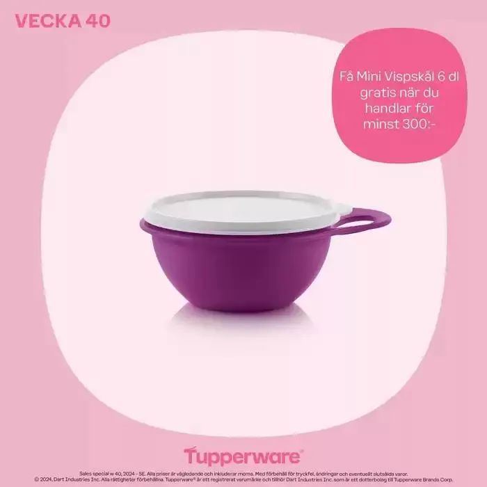 Tupperware reklamblad - 1
