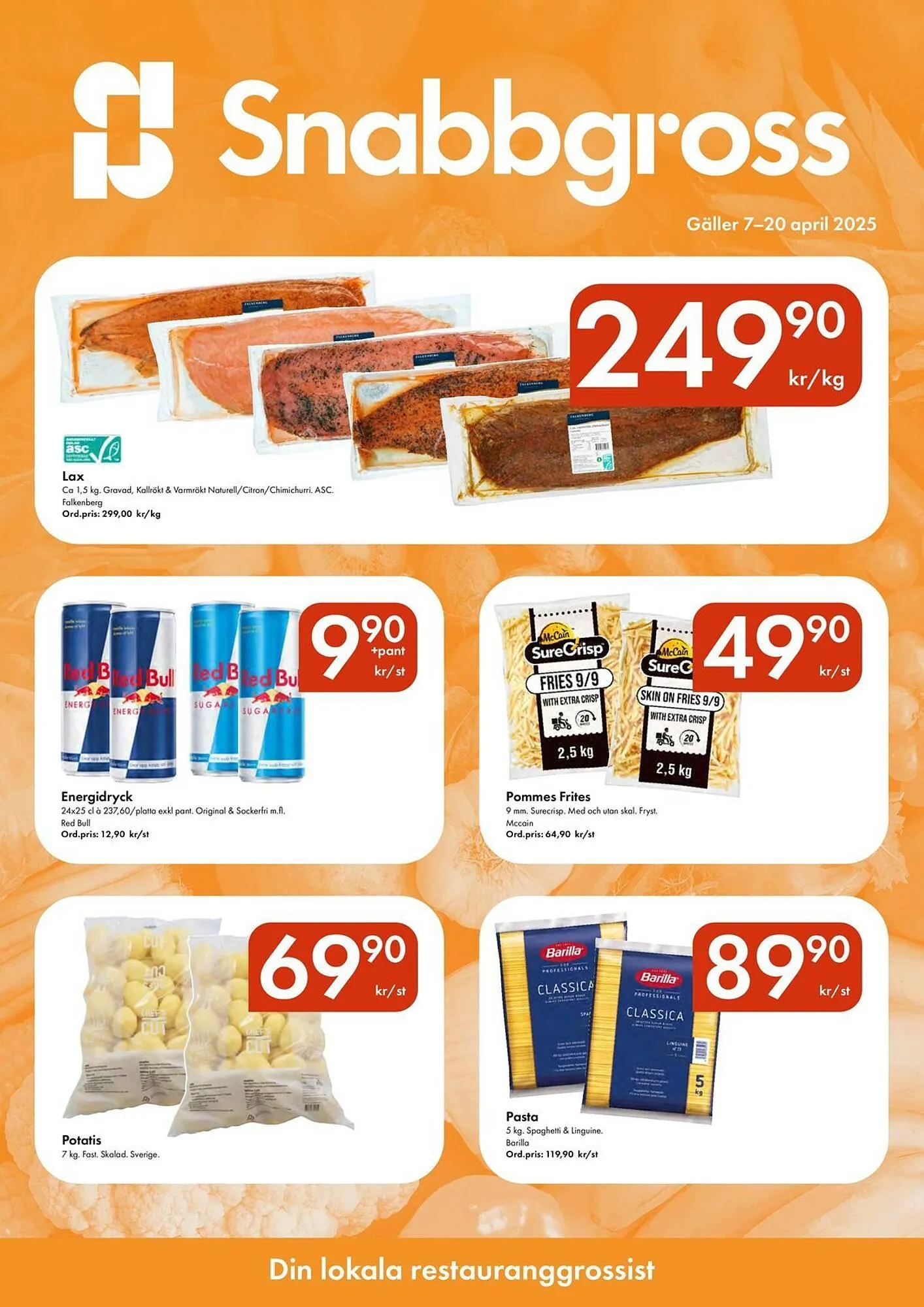 Snabbgross reklamblad från 7 april till 20 april 2025 - Reklamblad sidor 1