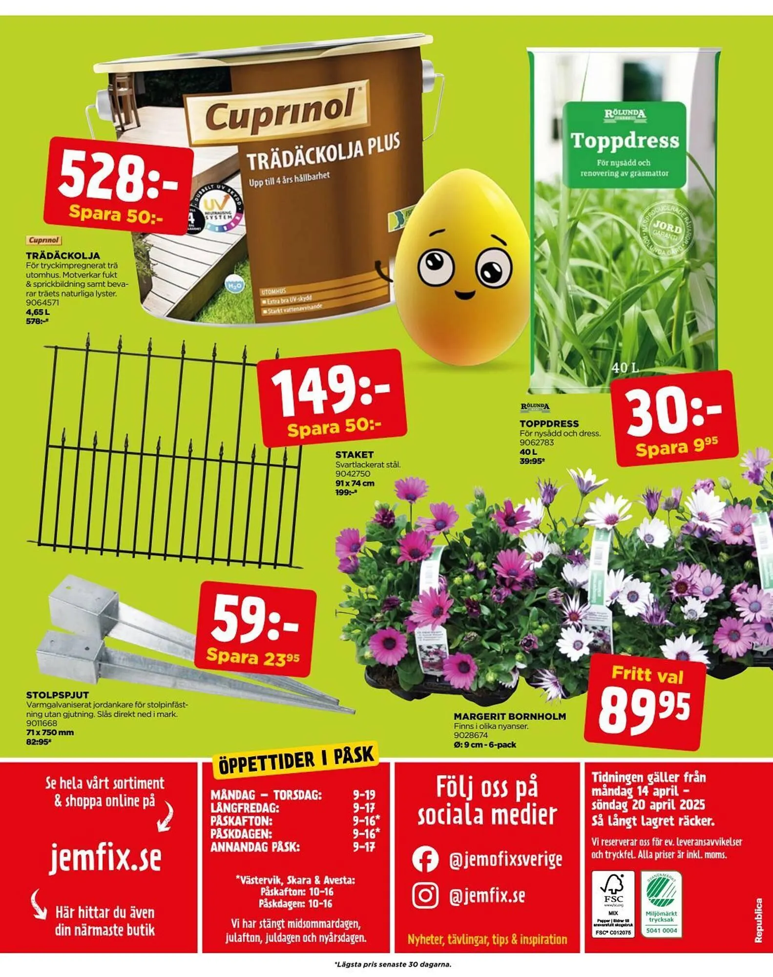 Jem&Fix reklamblad från 14 april till 20 april 2025 - Reklamblad sidor 32
