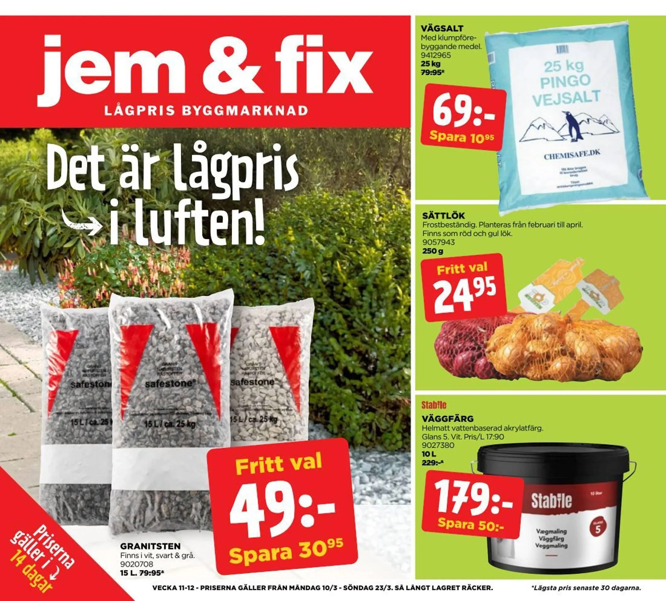 Jem&Fix reklamblad från 10 mars till 23 mars 2025 - Reklamblad sidor 1