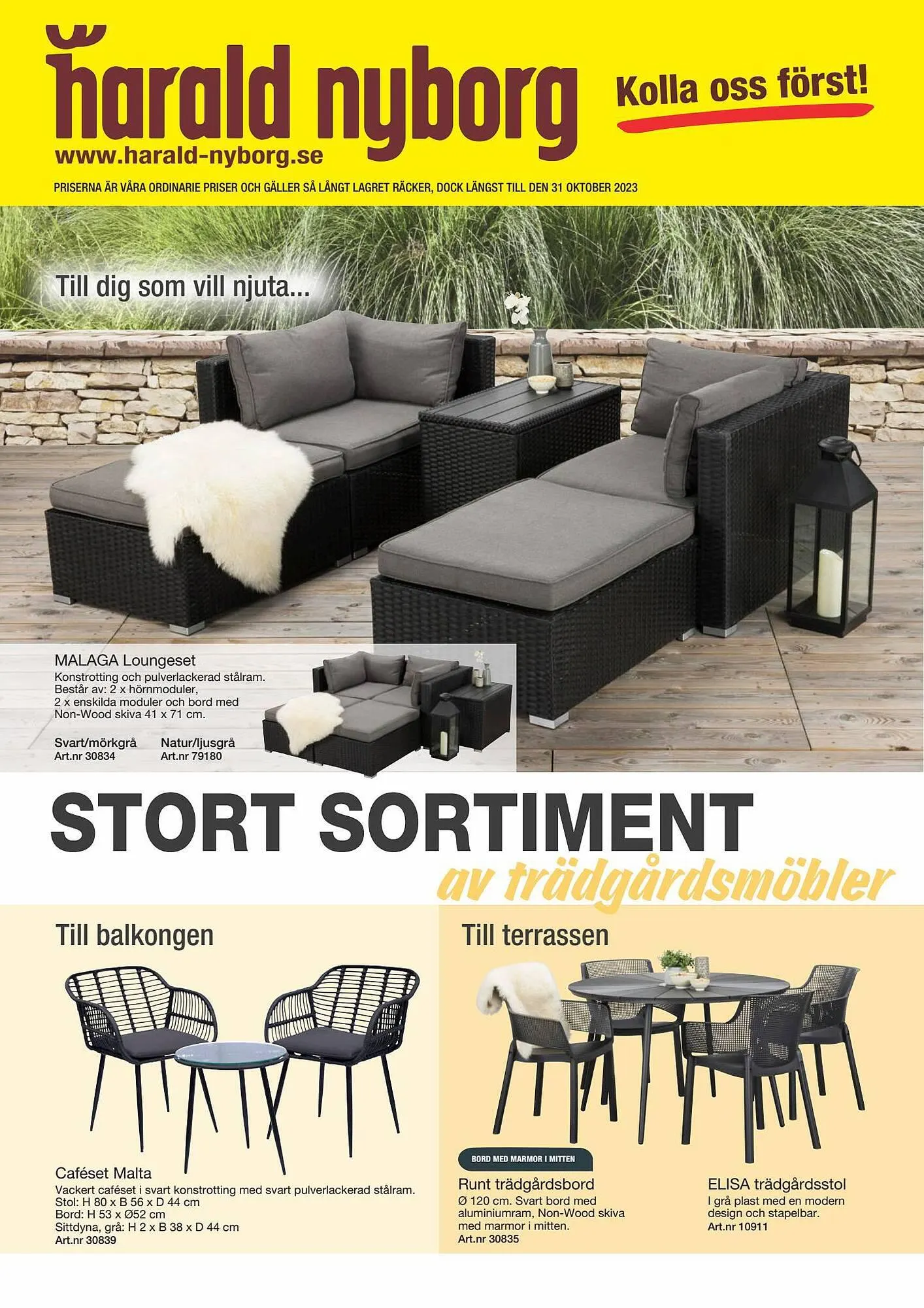 Harald Nyborg reklamblad från 11 juni till 31 oktober 2023 - Reklamblad sidor 1