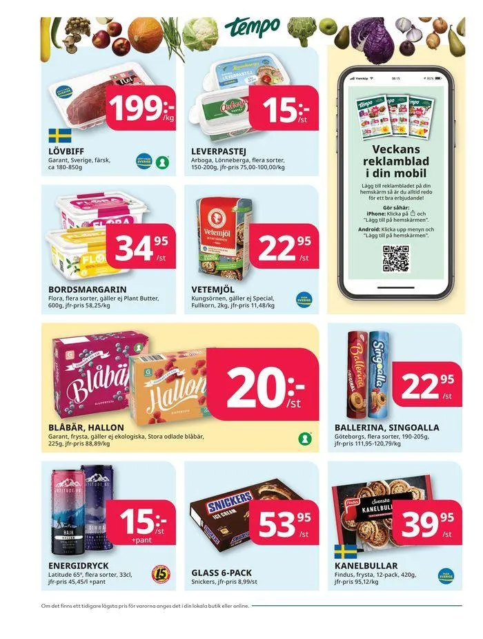 Veckans erbjudanden Tempo från 24 september till 8 oktober 2024 - Reklamblad sidor 2