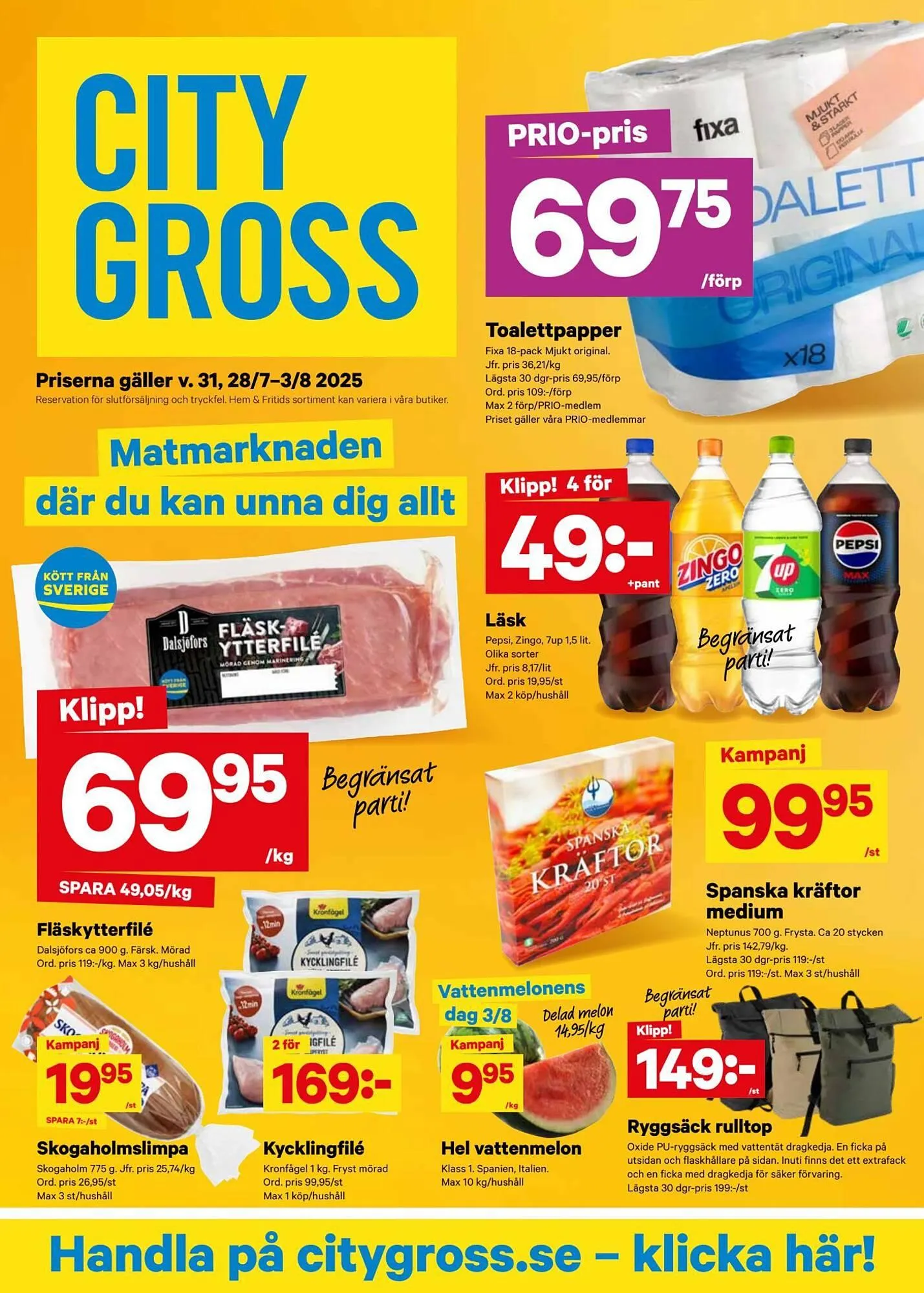 City Gross reklamblad - 1