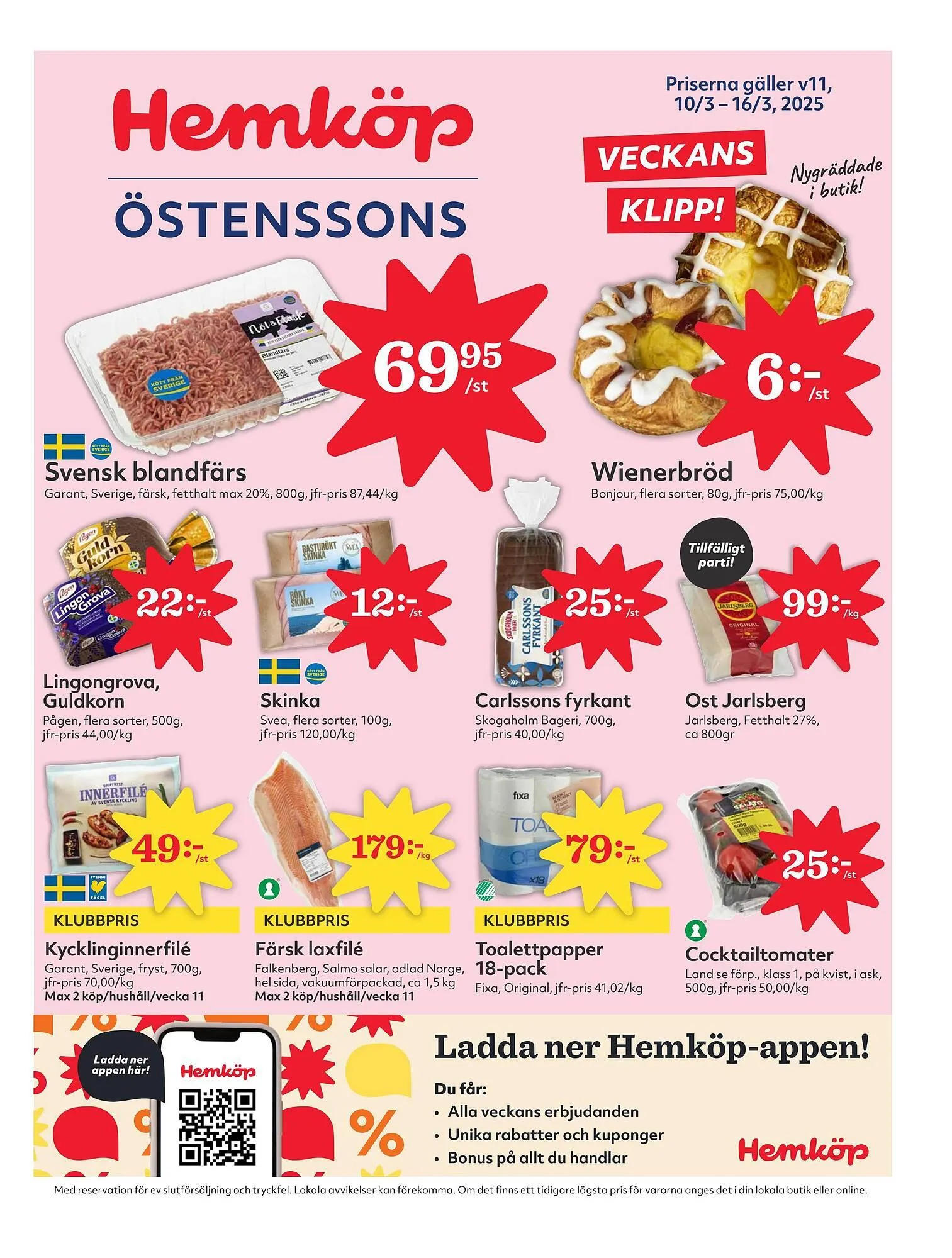 Östenssons reklamblad från 10 mars till 16 mars 2025 - Reklamblad sidor 1