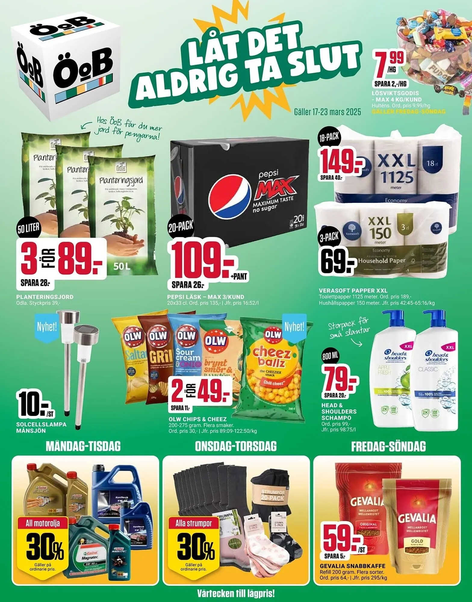 ÖoB reklamblad från 17 mars till 23 mars 2025 - Reklamblad sidor 1