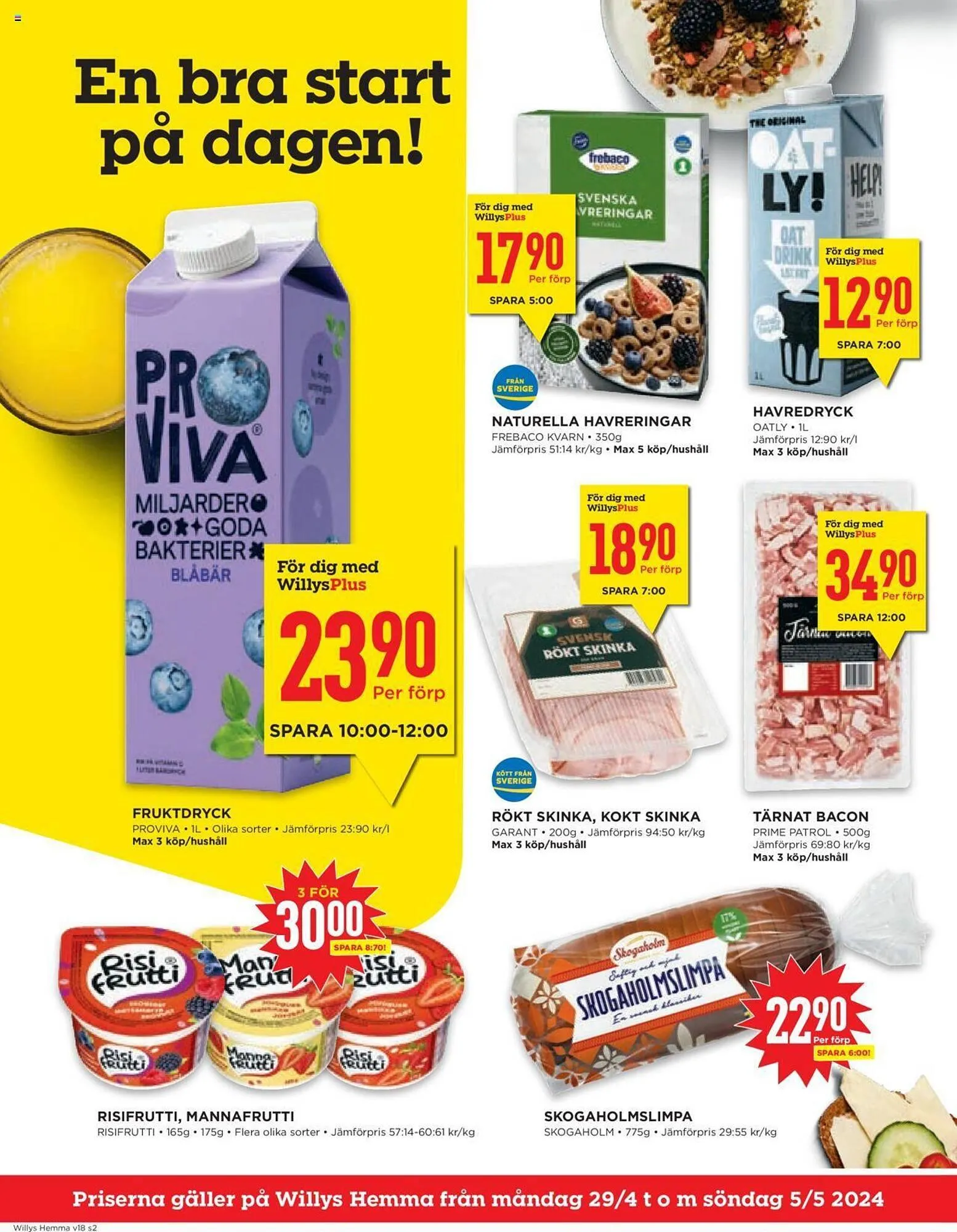 Willys reklamblad från 29 april till 5 maj 2024 - Reklamblad sidor 2