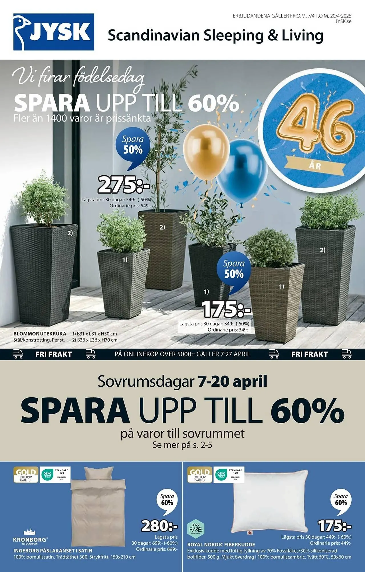 JYSK reklamblad från 7 april till 20 april 2025 - Reklamblad sidor 2