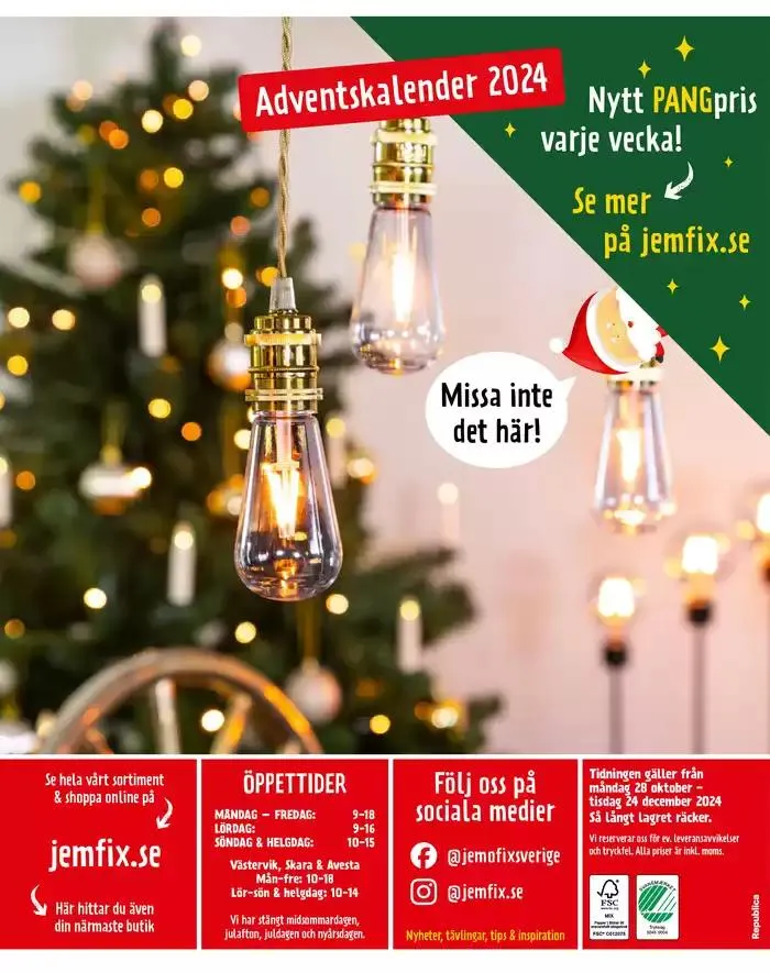 Jem&Fix reklamblad från 27 oktober till 24 december 2024 - Reklamblad sidor 16