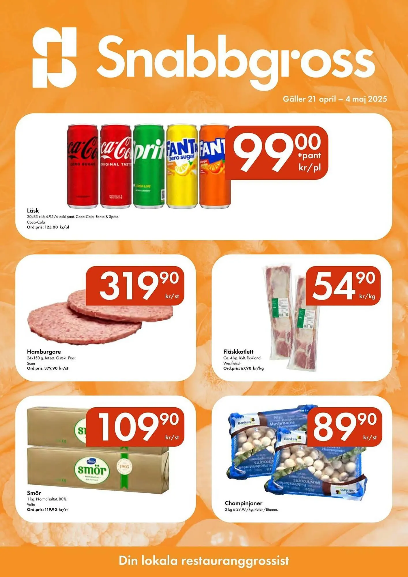 Snabbgross reklamblad från 21 april till 4 maj 2025 - Reklamblad sidor 1