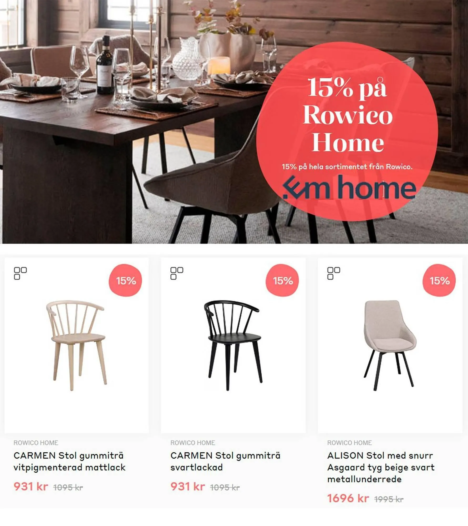 EM Home reklamblad från 3 november till 24 november 2023 - Reklamblad sidor 1