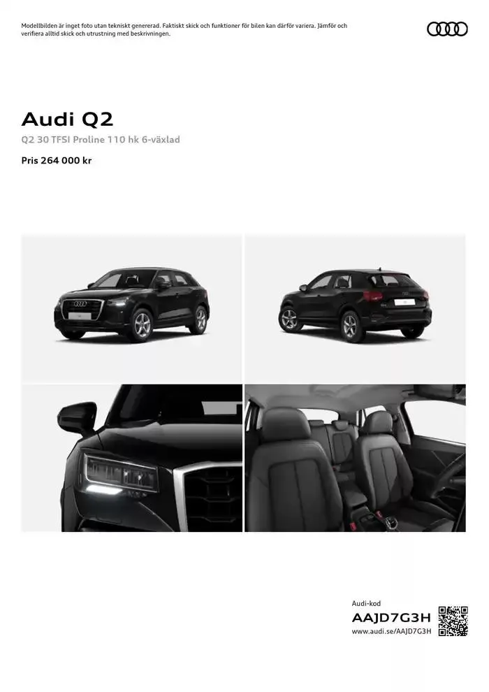 Audi Q2 från 25 september till 25 september 2025 - Reklamblad sidor 1