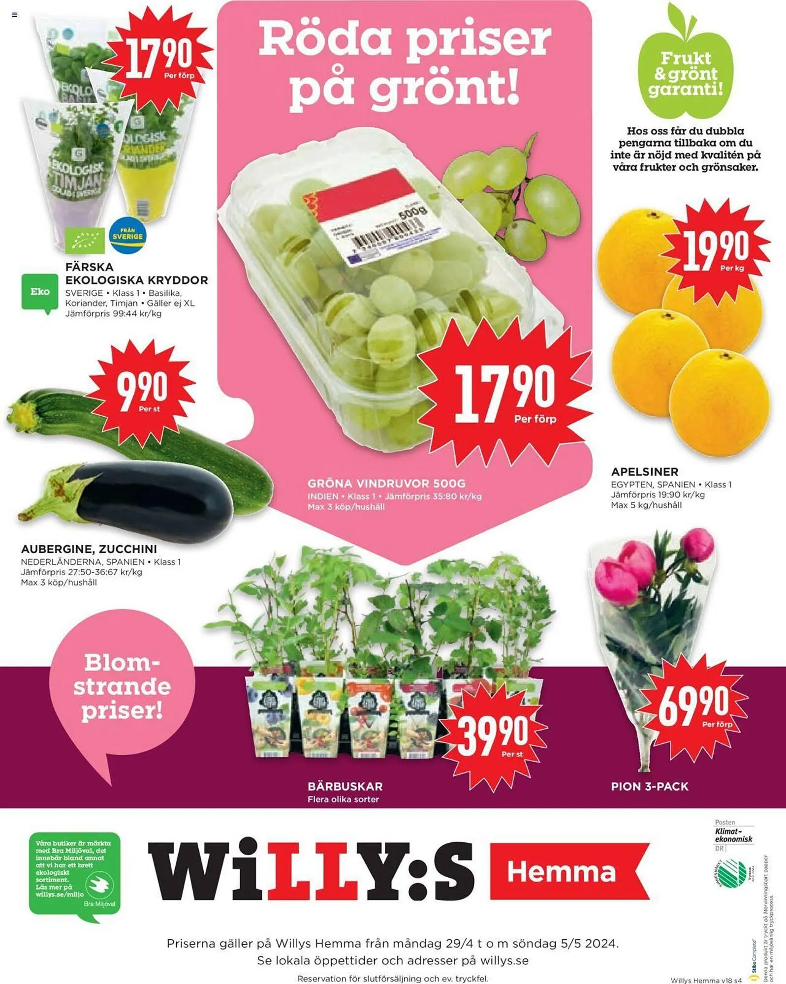 Willys reklamblad från 29 april till 5 maj 2024 - Reklamblad sidor 4