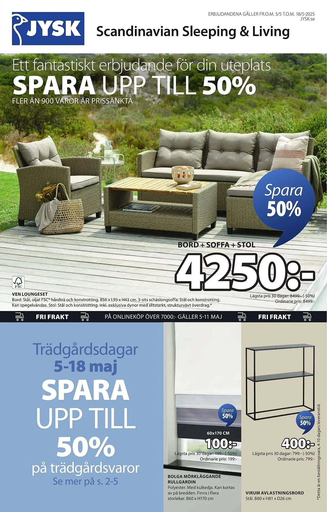 JYSK reklamblad från 5 maj till 18 maj 2025 - Reklamblad sidor 1
