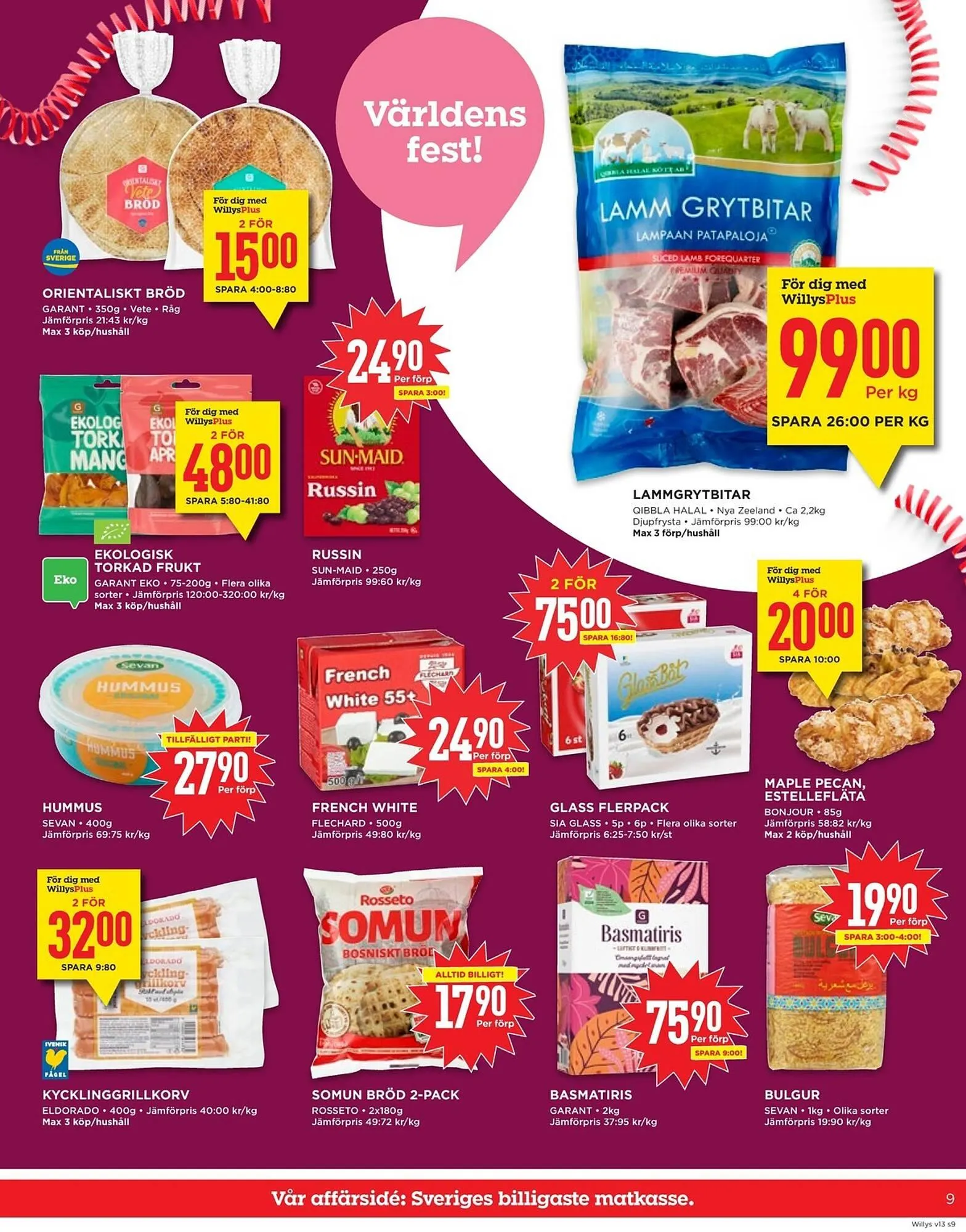 Willys reklamblad från 24 mars till 30 mars 2025 - Reklamblad sidor 9