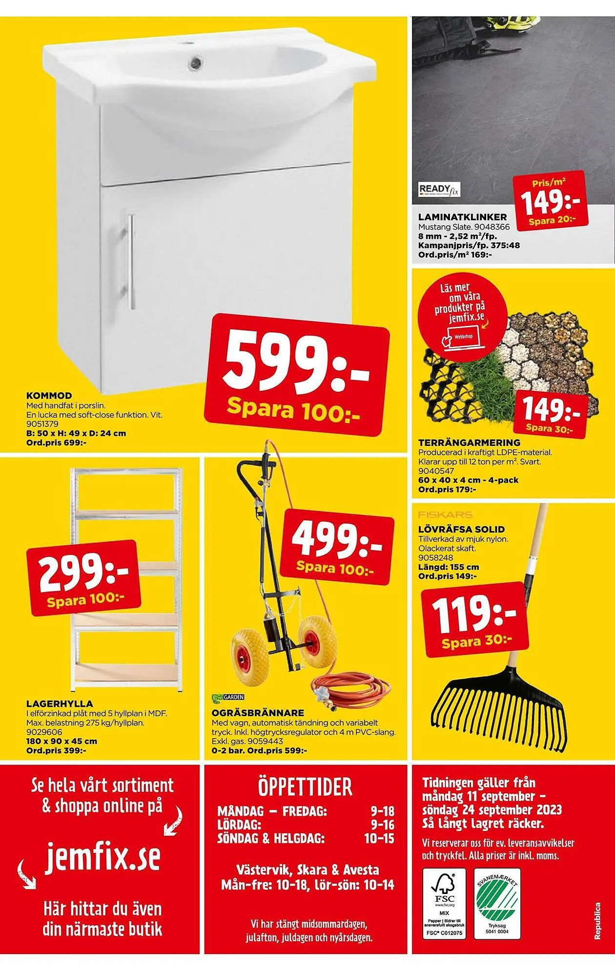 Jem&Fix reklamblad från 10 september till 24 september 2023 - Reklamblad sidor 12