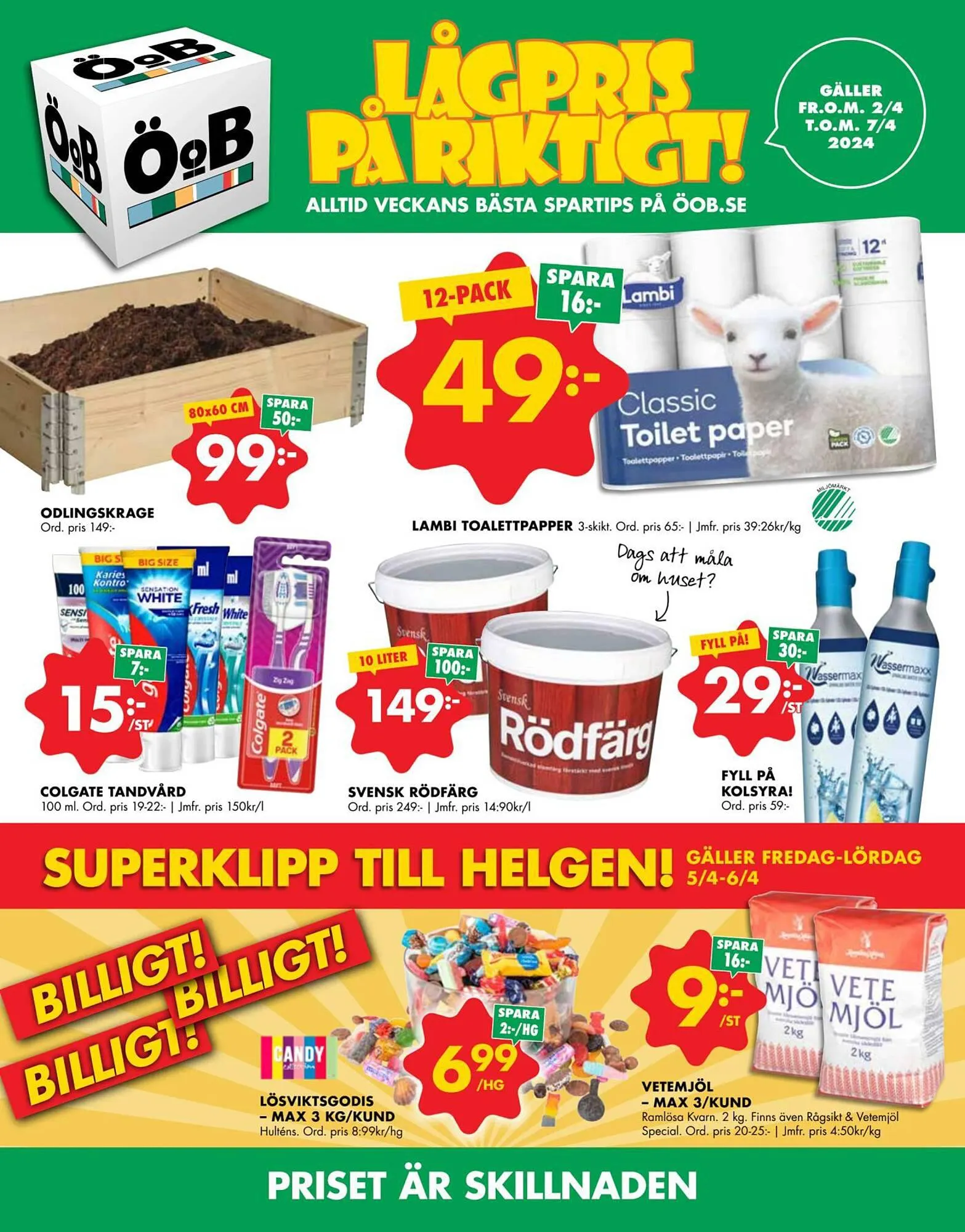 ÖoB reklamblad från 1 april till 7 april 2024 - Reklamblad sidor 1