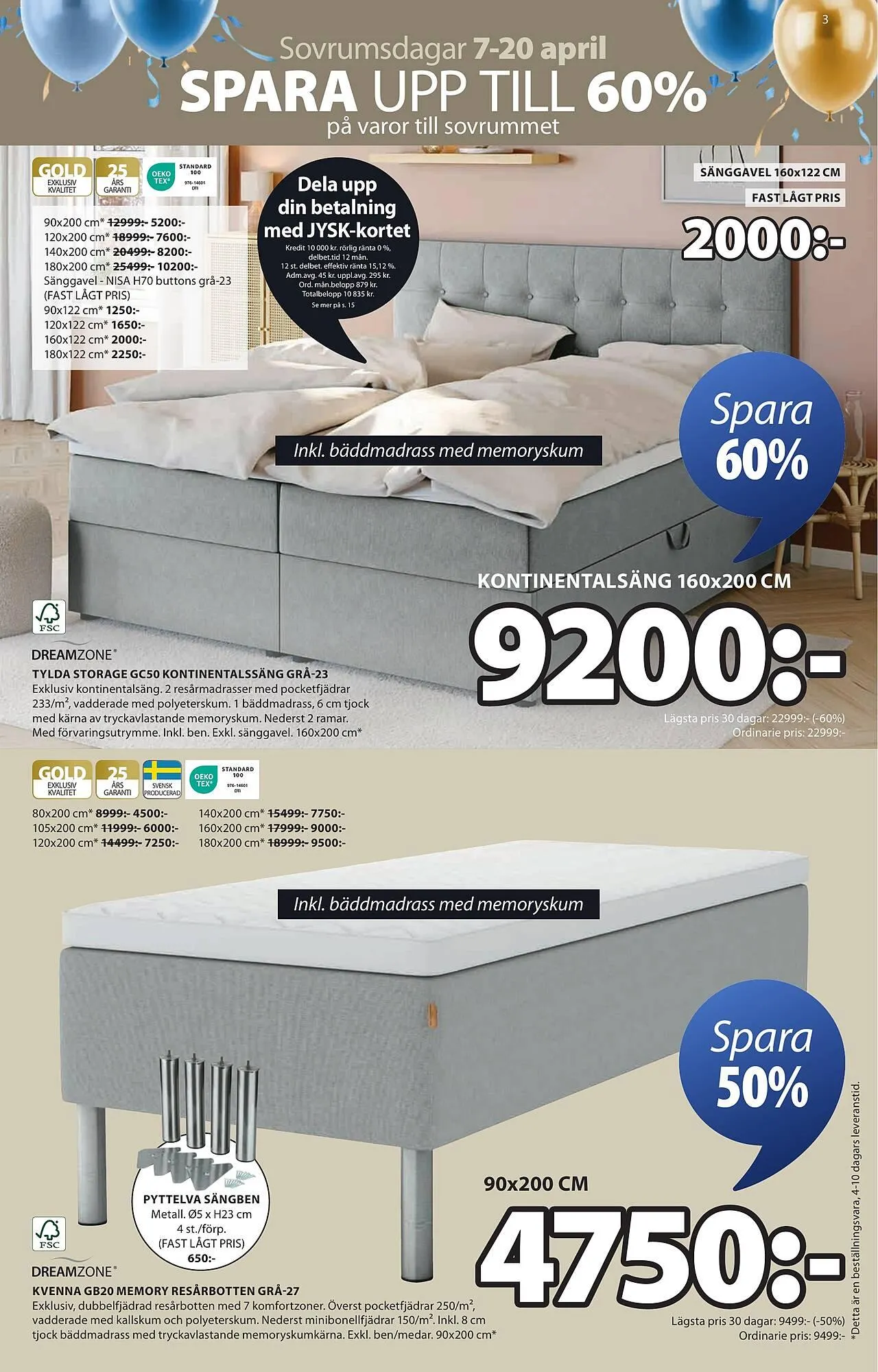 JYSK reklamblad från 7 april till 20 april 2025 - Reklamblad sidor 3