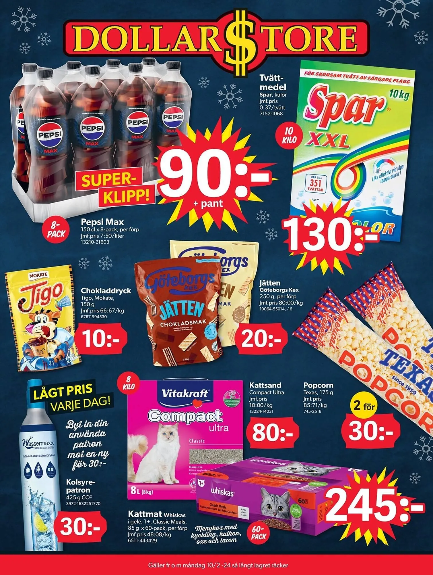 DollarStore reklamblad från 10 februari till 10 mars 2025 - Reklamblad sidor 1