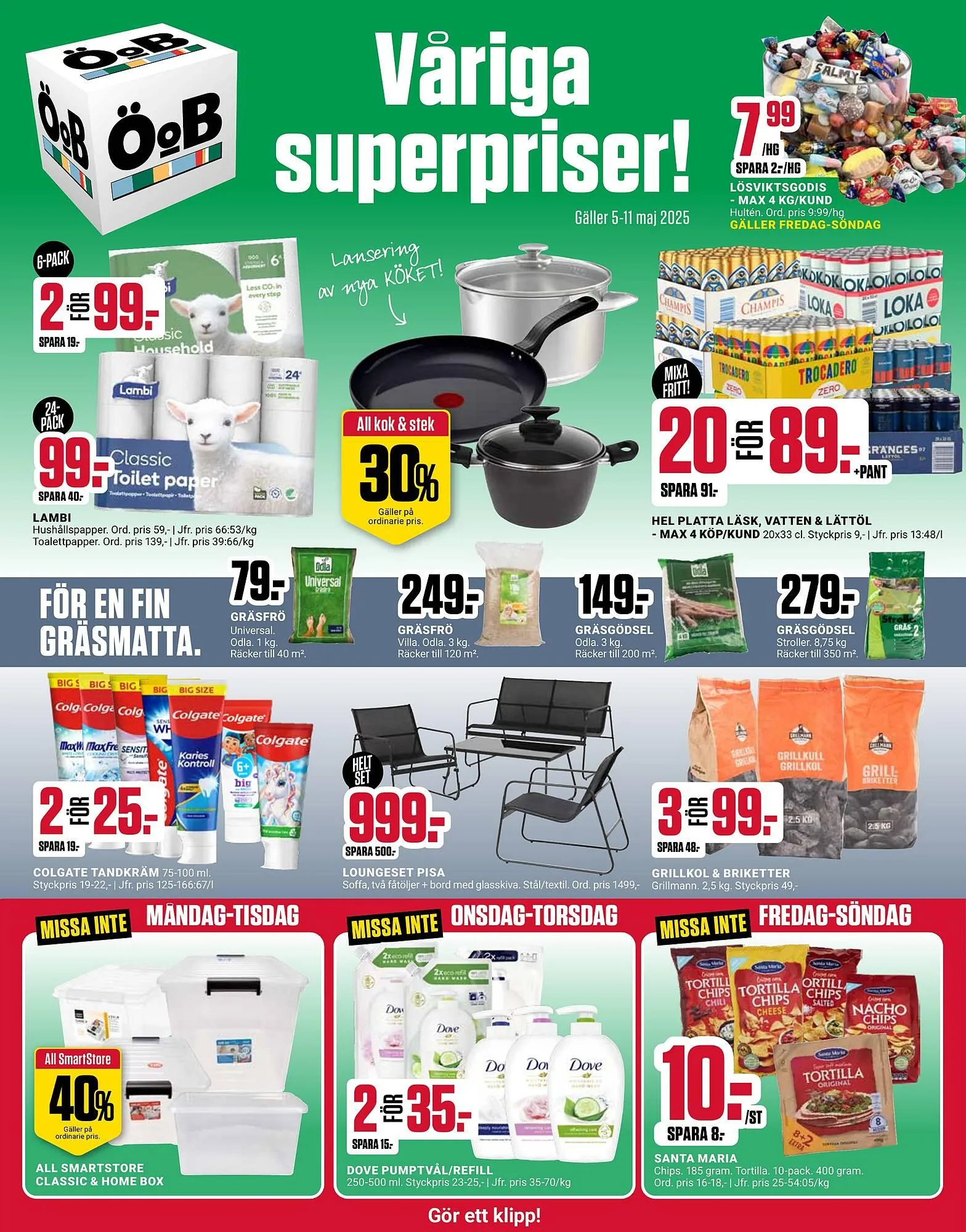 ÖoB reklamblad från 5 maj till 10 maj 2025 - Reklamblad sidor 1