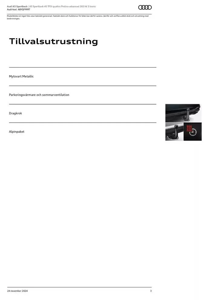 Audi A5 Sportback från 24 november till 24 november 2025 - Reklamblad sidor 3