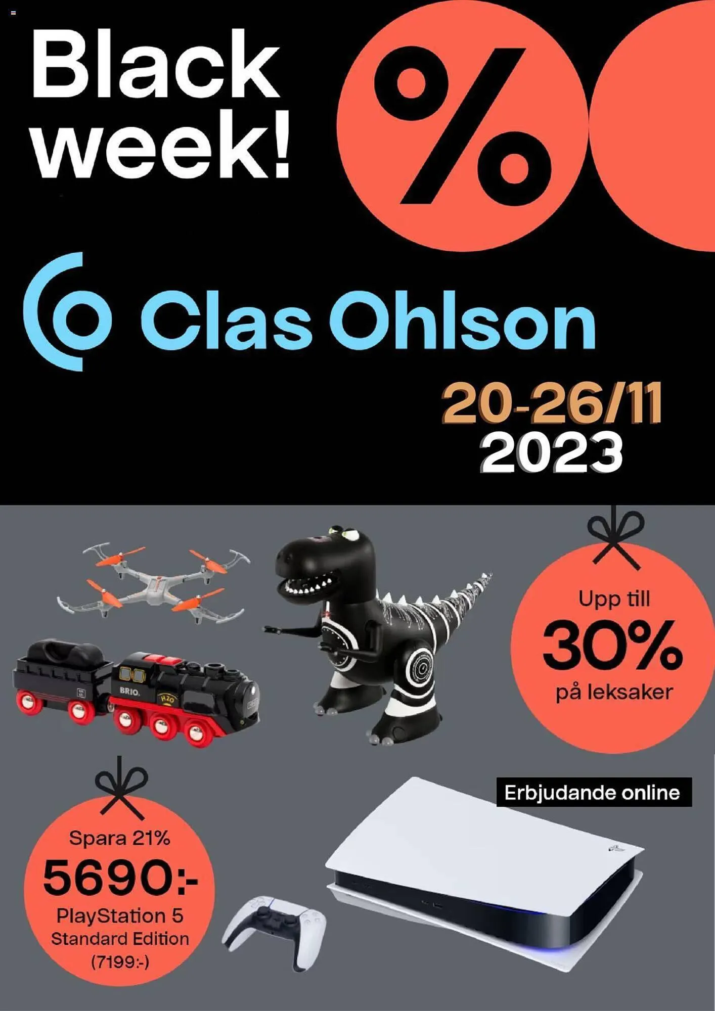 Clas Ohlson reklamblad från 20 november till 26 november 2023 - Reklamblad sidor 1