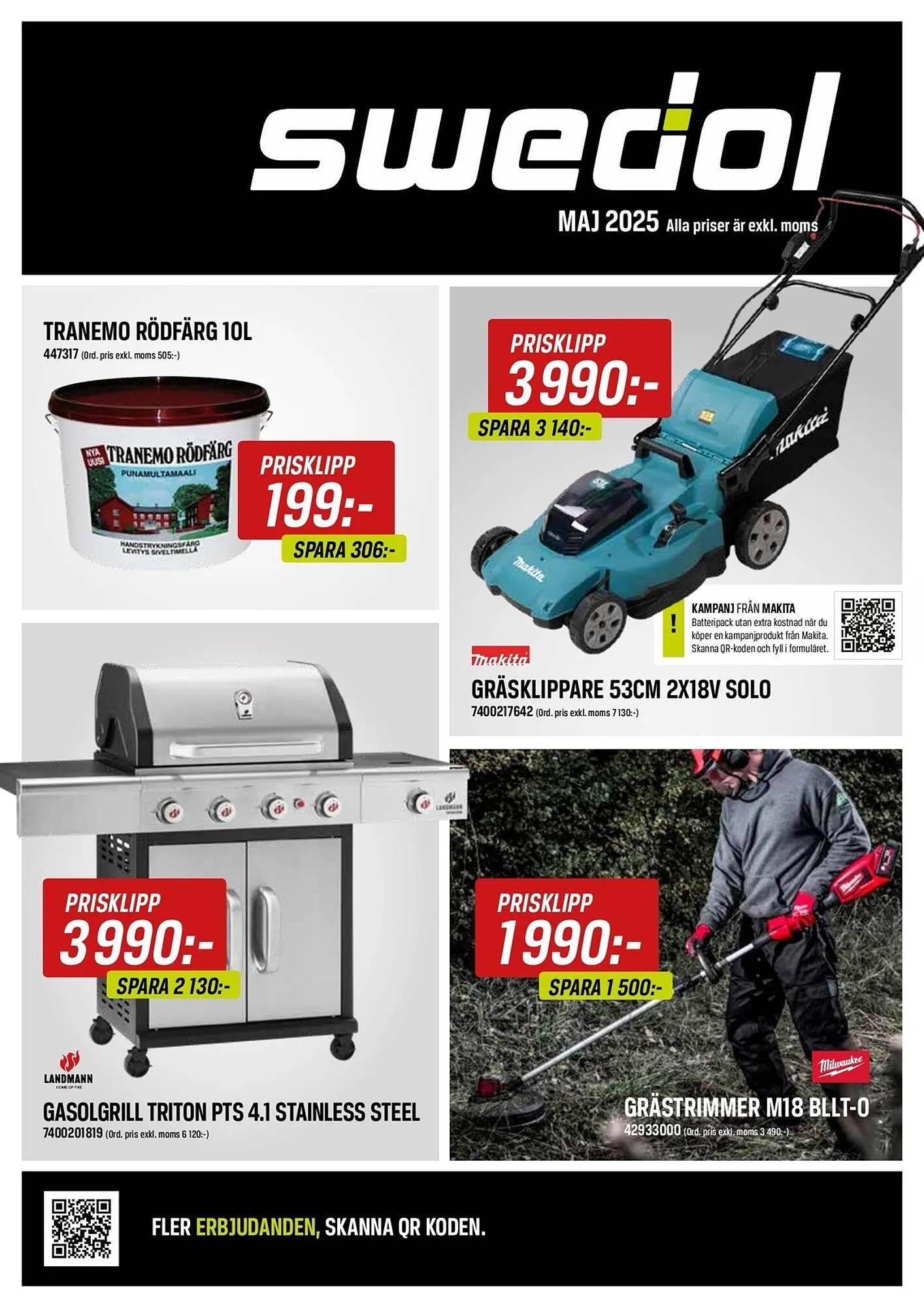 Swedol reklamblad från 1 maj till 31 maj 2025 - Reklamblad sidor 1