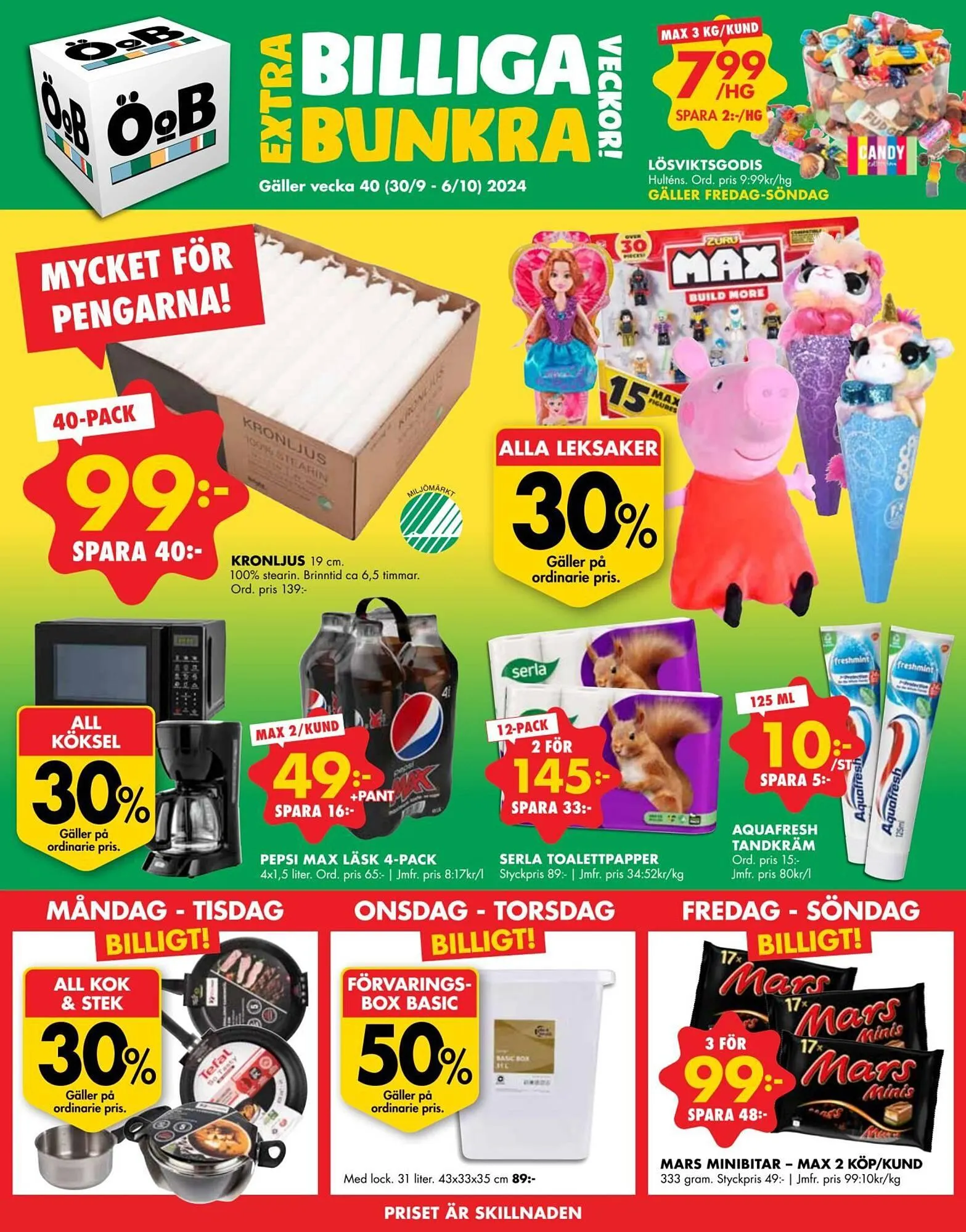 ÖoB reklamblad från 29 september till 6 oktober 2024 - Reklamblad sidor 1
