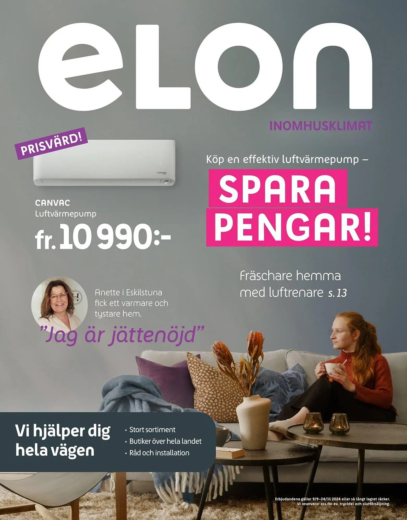 Elon reklamblad från 9 september till 24 november 2024 - Reklamblad sidor 1