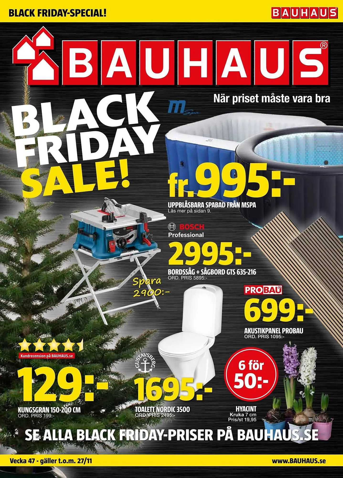 Bauhaus reklamblad från 19 november till 27 november 2023 - Reklamblad sidor 1