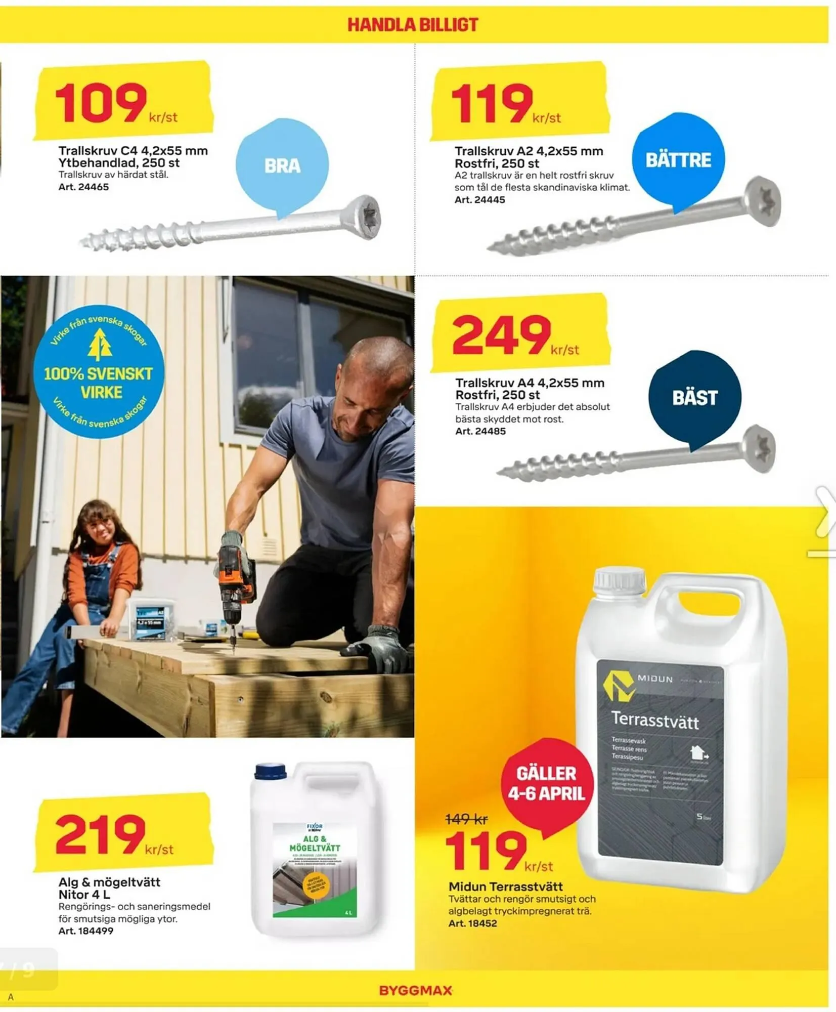 Byggmax reklamblad från 21 mars till 6 april 2025 - Reklamblad sidor 7