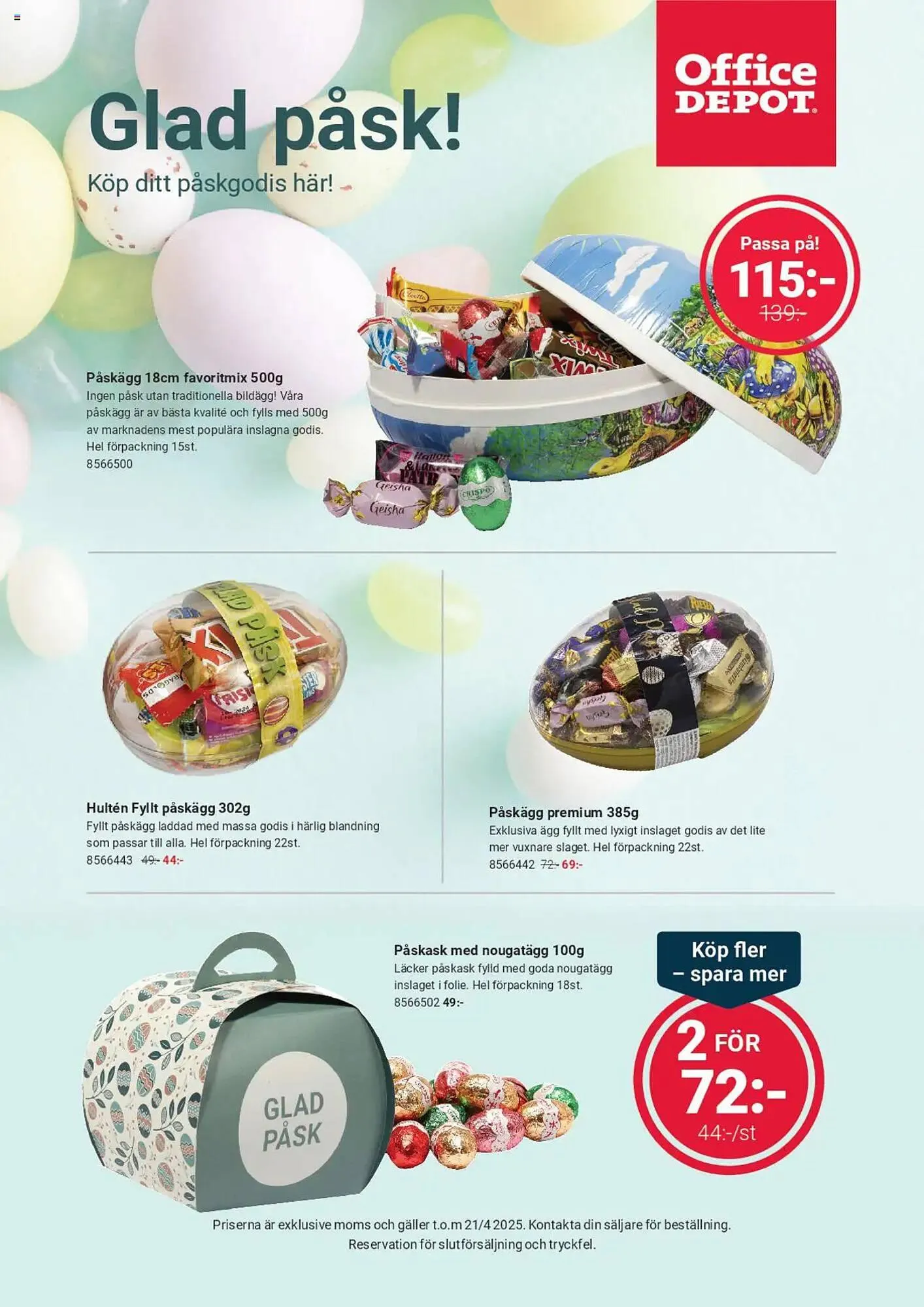 Office Depot reklamblad från 3 mars till 21 april 2025 - Reklamblad sidor 1