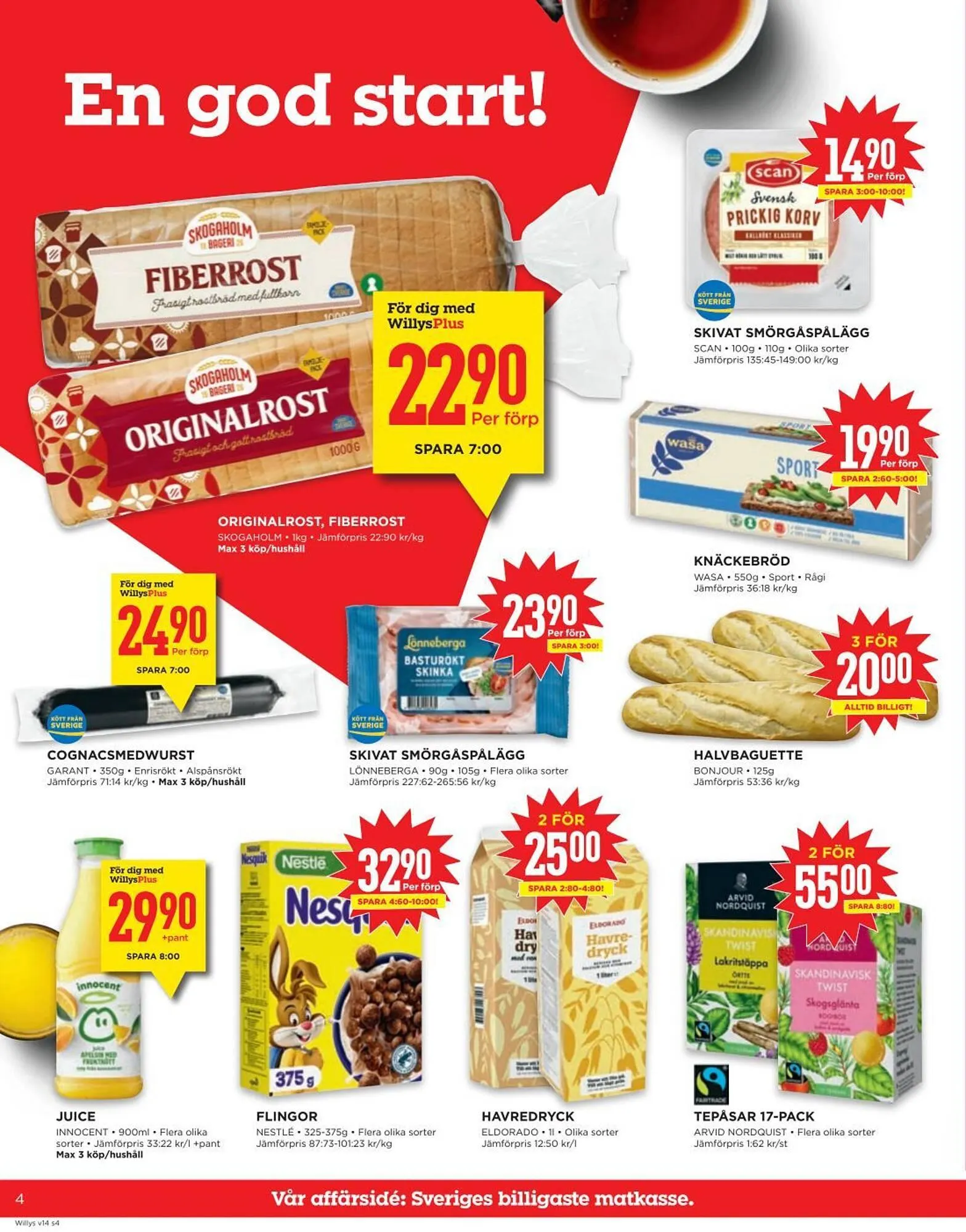 Willys reklamblad från 31 mars till 6 april 2025 - Reklamblad sidor 4