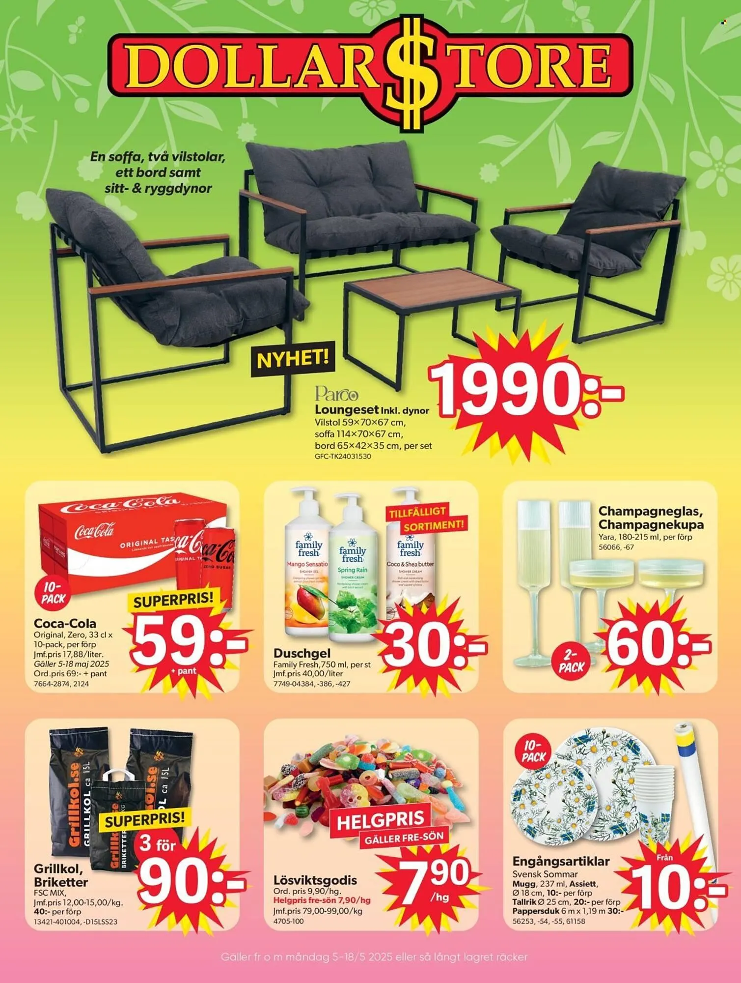 DollarStore reklamblad från 5 maj till 18 maj 2025 - Reklamblad sidor 1